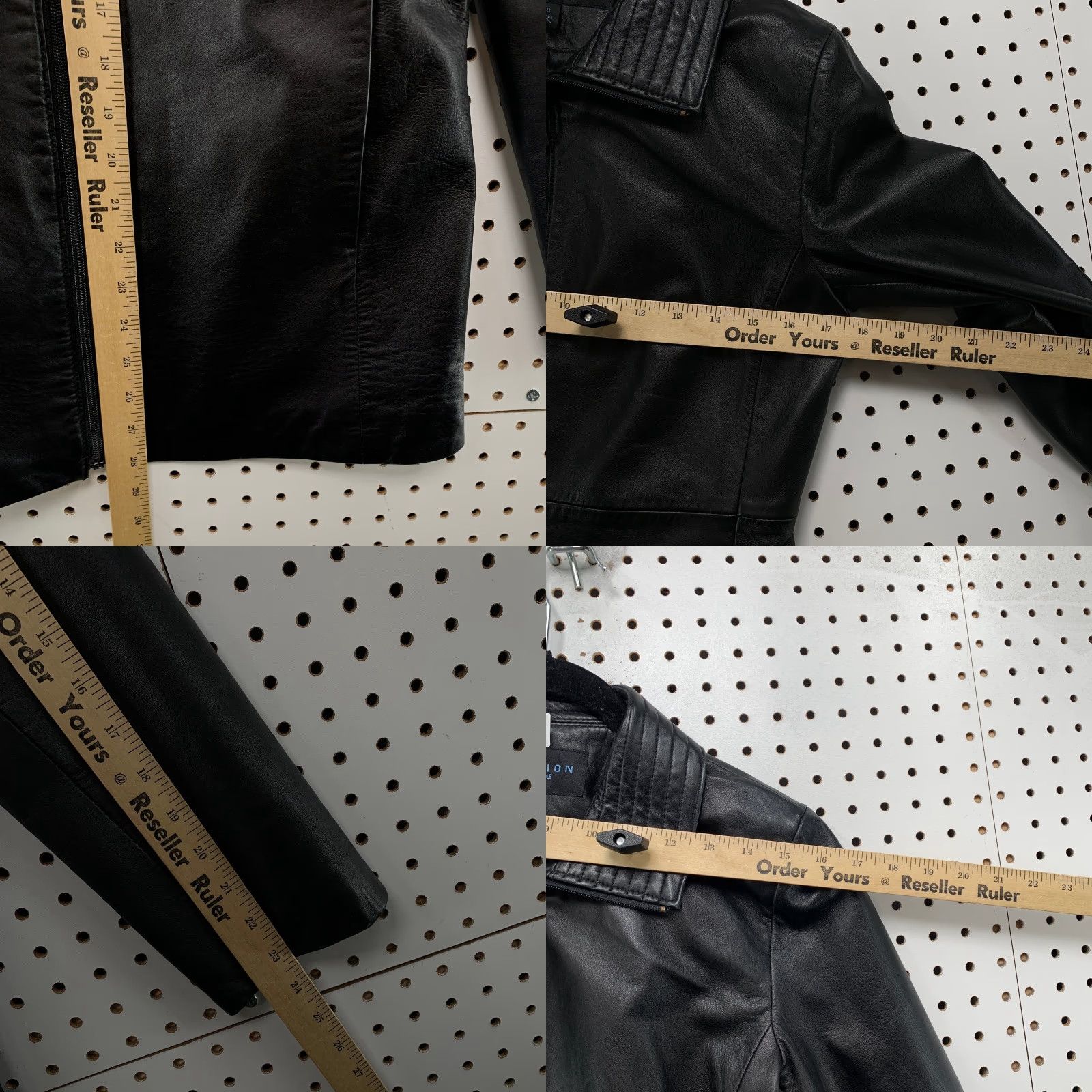 Kenneth Cole Kenneth Cole Leather Jacket Women Small Black Lightweight Y2K Business Work Size S / US 4 / IT 40 - 8 Thumbnail