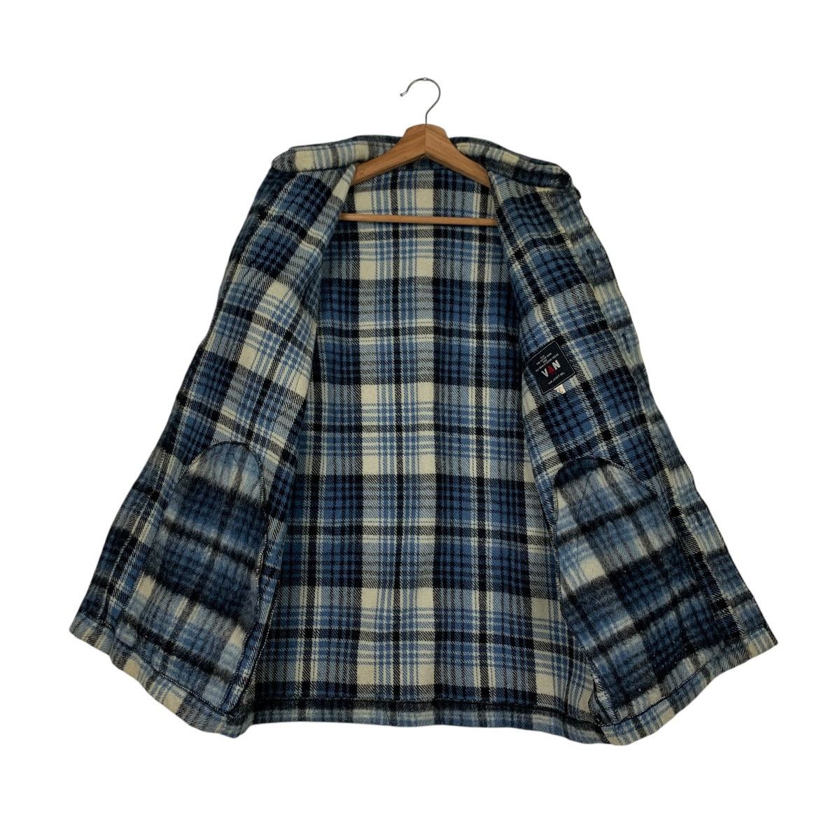 Van 90’s VAN JAC Workwear Blue Tartan Flannel Jacket #2303-C102 Size US L / EU 52-54 / 3 - 12 Thumbnail