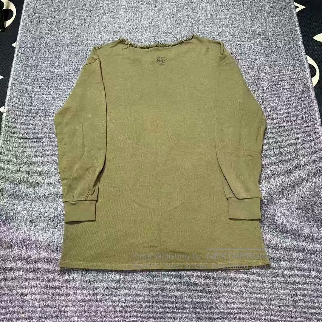 Loewe Loewe Olive Green Logo Sweatshirt T-shirt. Size US S / EU 44-46 / 1 - 2 Thumbnail