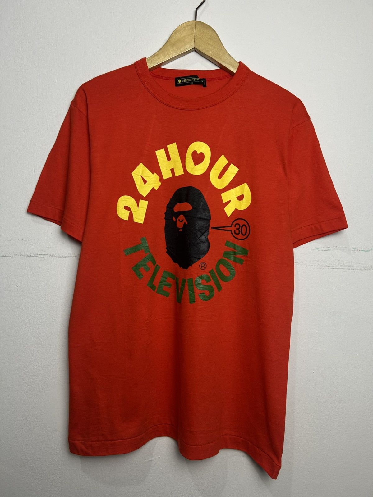 Bape 24 hour television X A Bathing Ape tee Size US M / EU 48-50 / 2 - 3 Thumbnail