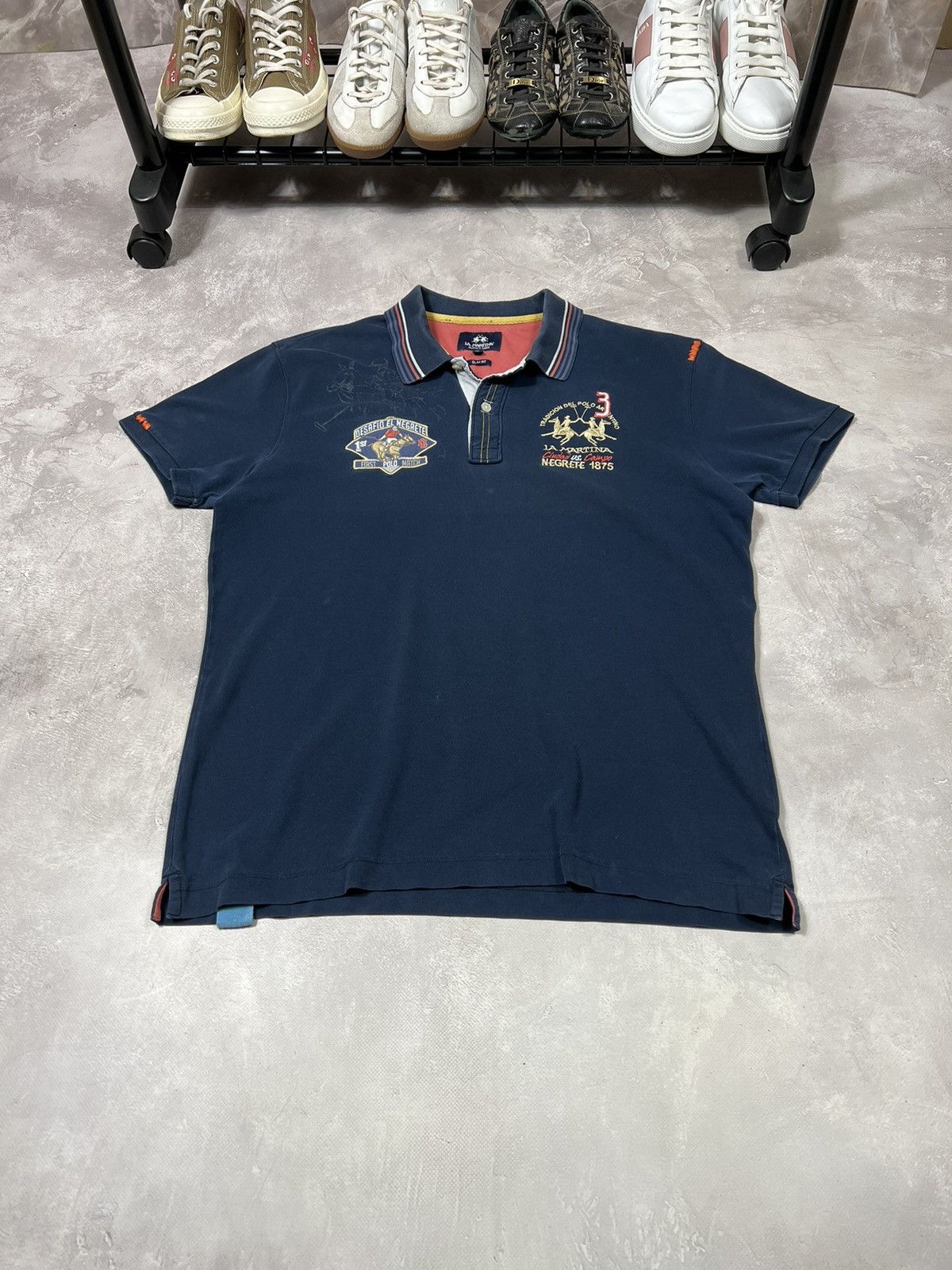 La Martina × Polo Ralph Lauren × Vintage Vintage La Martina 3 Y2k Polo Tee Size US XL / EU 56 / 4 - 2 Thumbnail