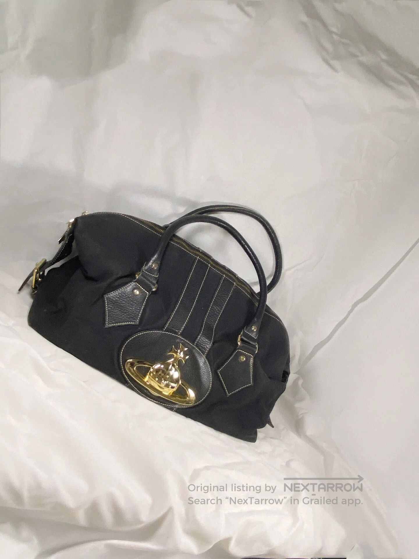 Vivienne Westwood Vivienne Westwood Black Saturn Boston Bag. Size ONE SIZE - 4 Thumbnail