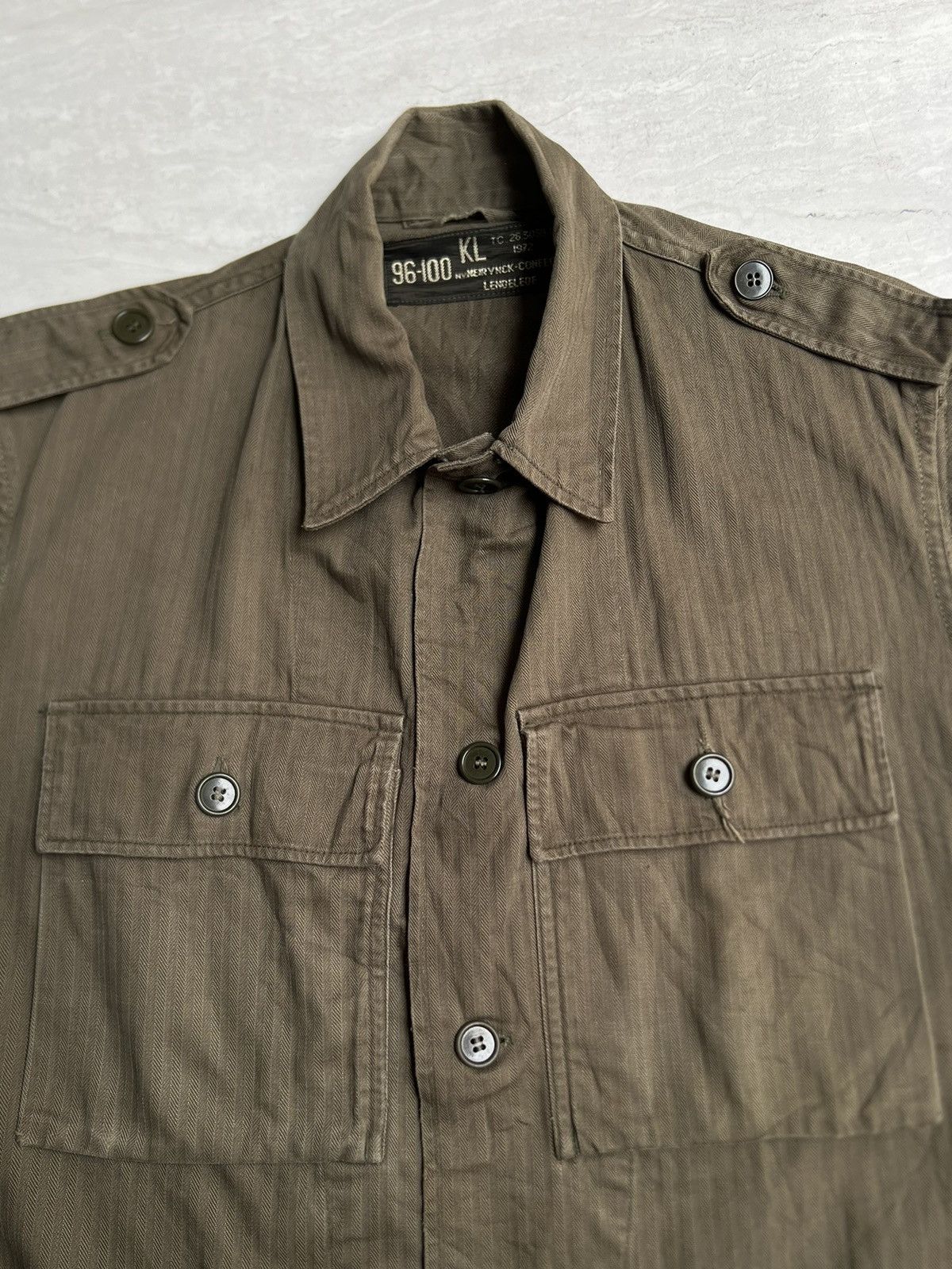 Vintage KL N.V. NEIR YNCK-CONFECTIE LENDELEDE Vest Army Military Size US L / EU 52-54 / 3 - 5 Thumbnail