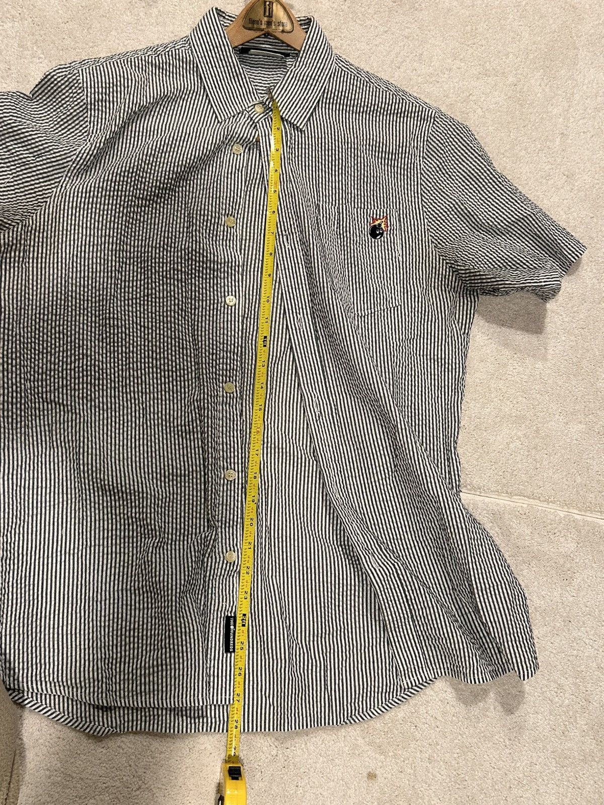 The Hundreds 2010 The Hundreds Bomb searsucker button up polo Size US L / EU 52-54 / 3 - 13 Thumbnail