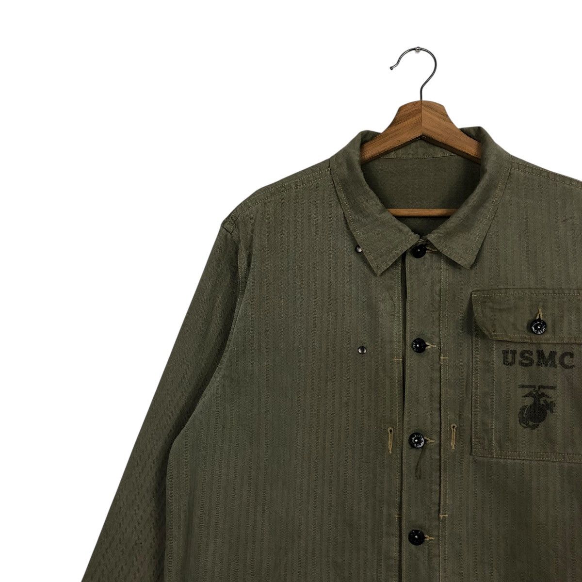 Buzz Rickson's 🔥TRUE VINTAGE REPRODUCTION 1940’s PW44 JACKET USMC HBT USA Size US M / EU 48-50 / 2 - 4 Thumbnail
