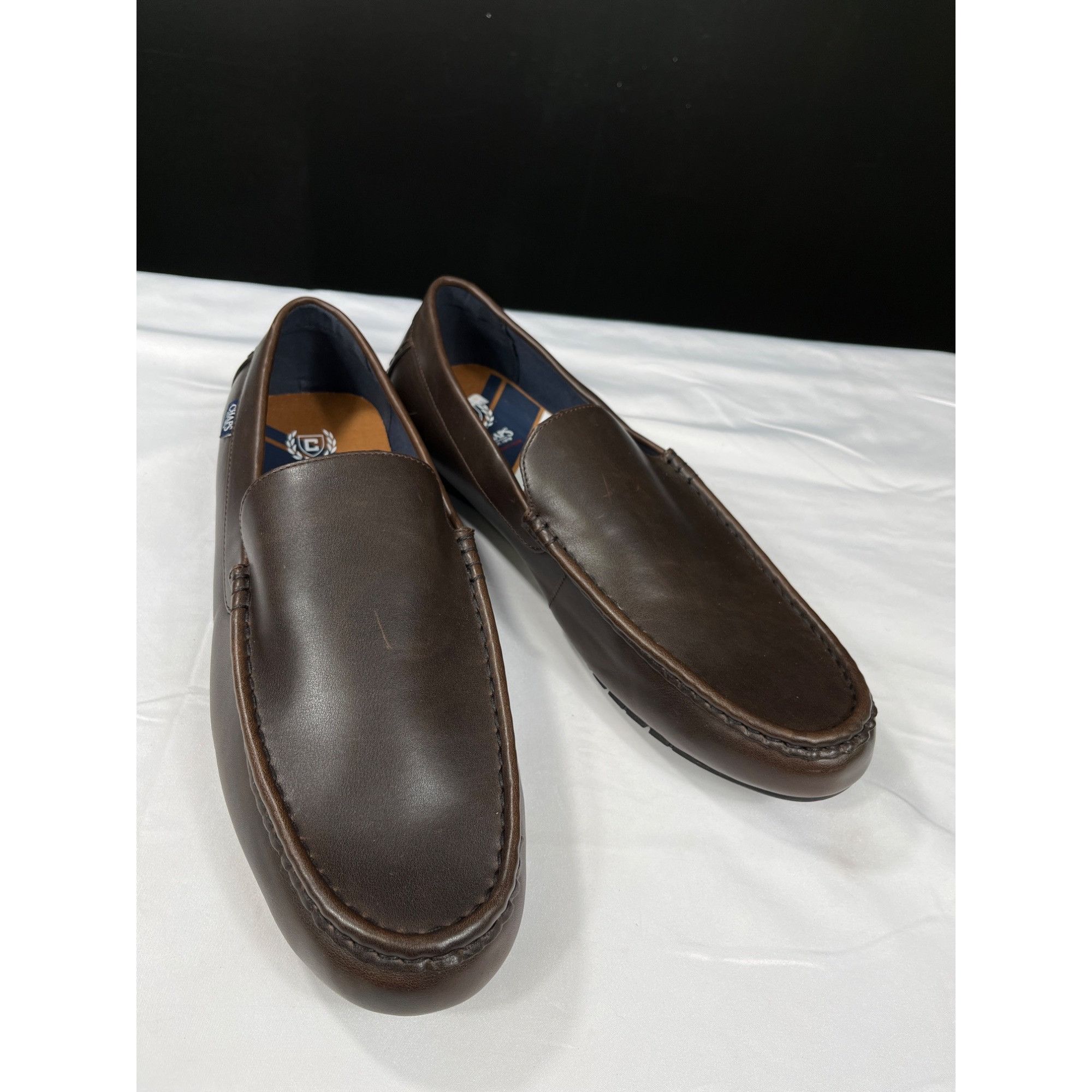 Chaps Chaps Mens Brown Leather Loafers Size 13 SKU 7256 Size US 13 / EU 46 - 1 Thumbnail
