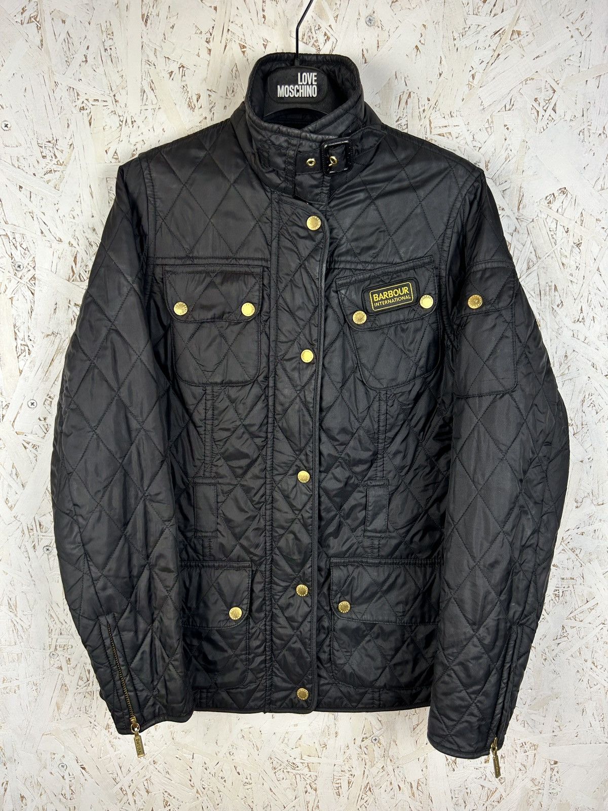 Barbour Barbour International Quilted Jacket In Black EU 34 US 4 Size S / US 4 / IT 40 - 1 Thumbnail