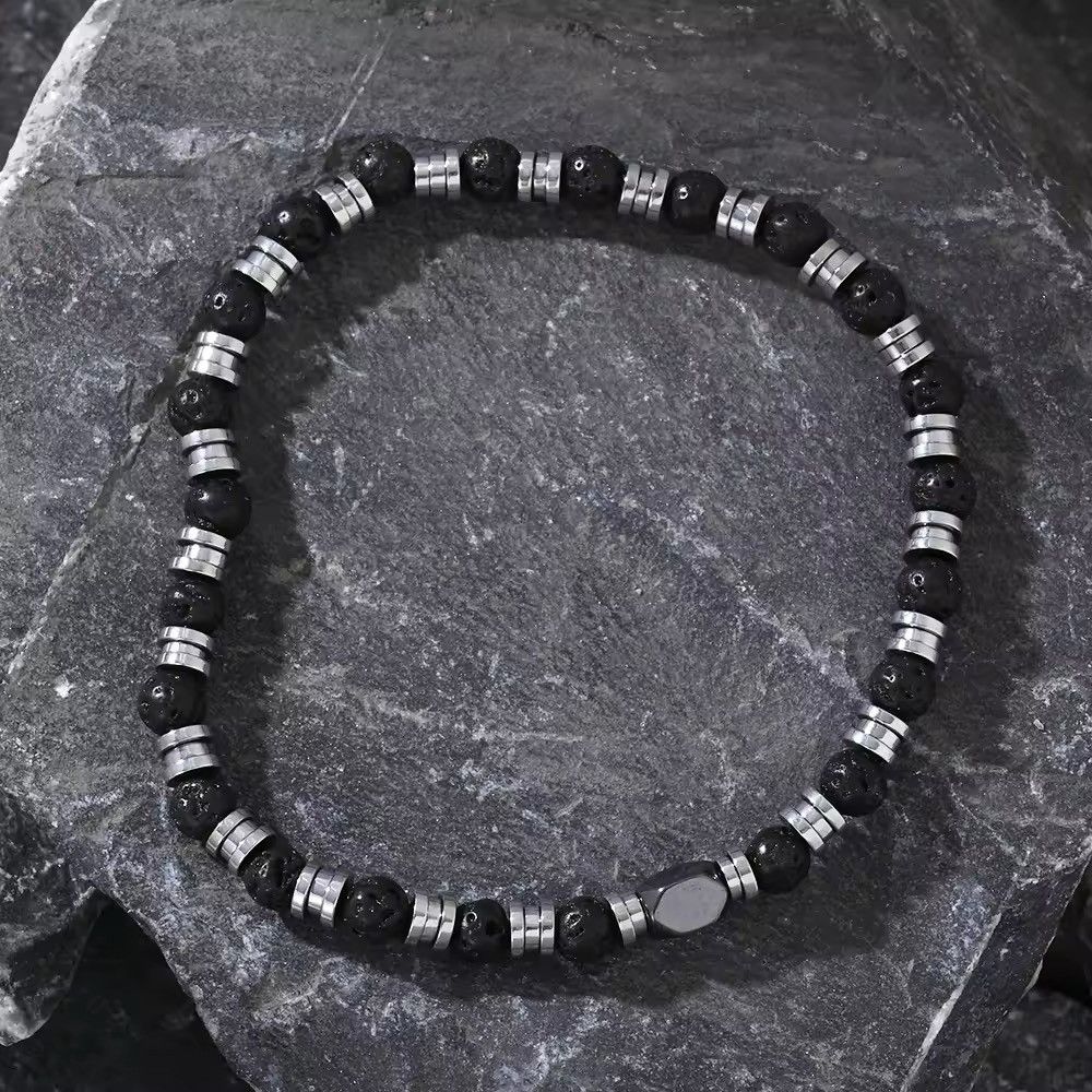 Jewelry Y2K Retro Style Iron Beaded Elastic Bracelet Size ONE SIZE - 3 Thumbnail