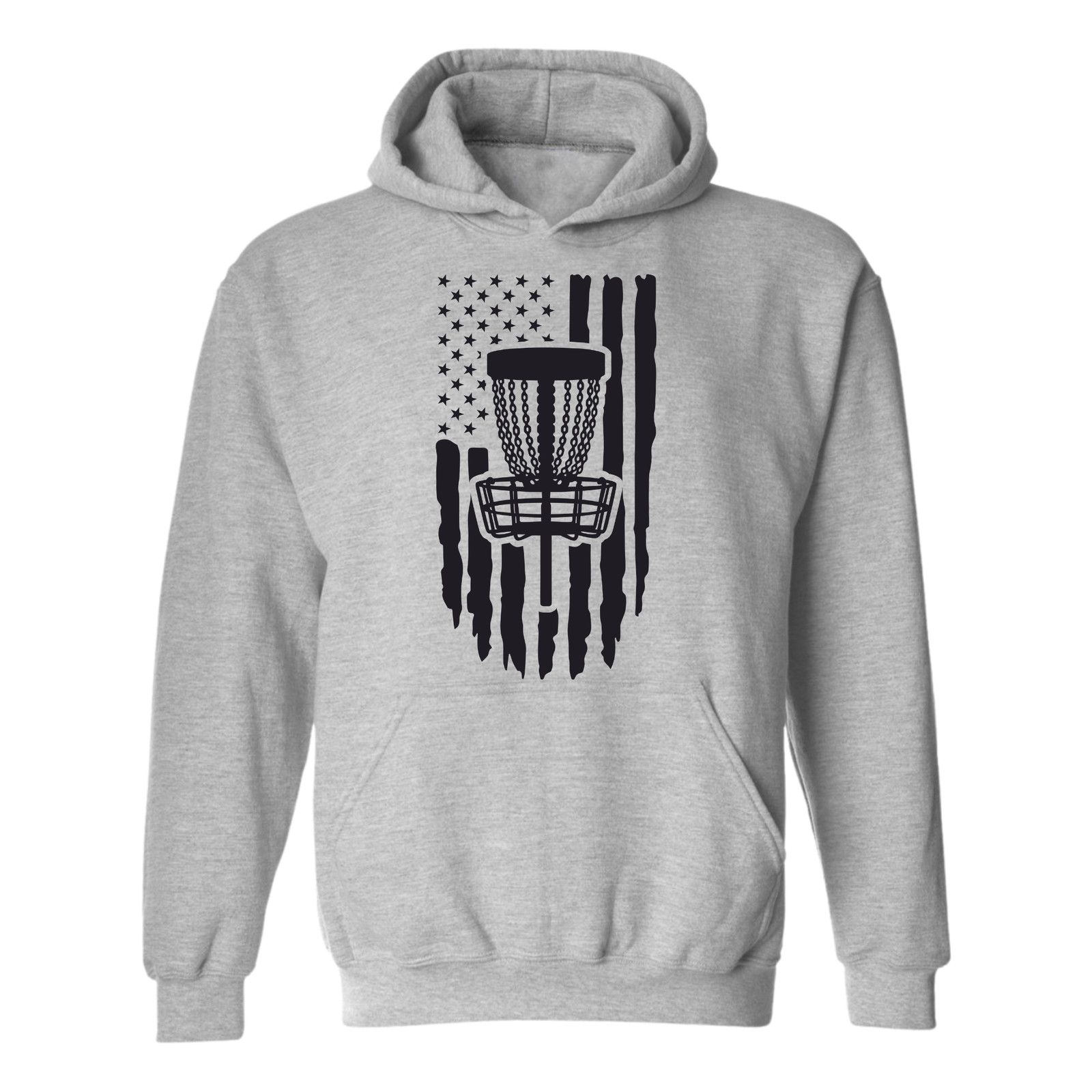 Gildan Disc Golf Hoodie PATRIOTIC AMERICAN Flag Sweatshirt Size US L / EU 52-54 / 3 - 4 Thumbnail