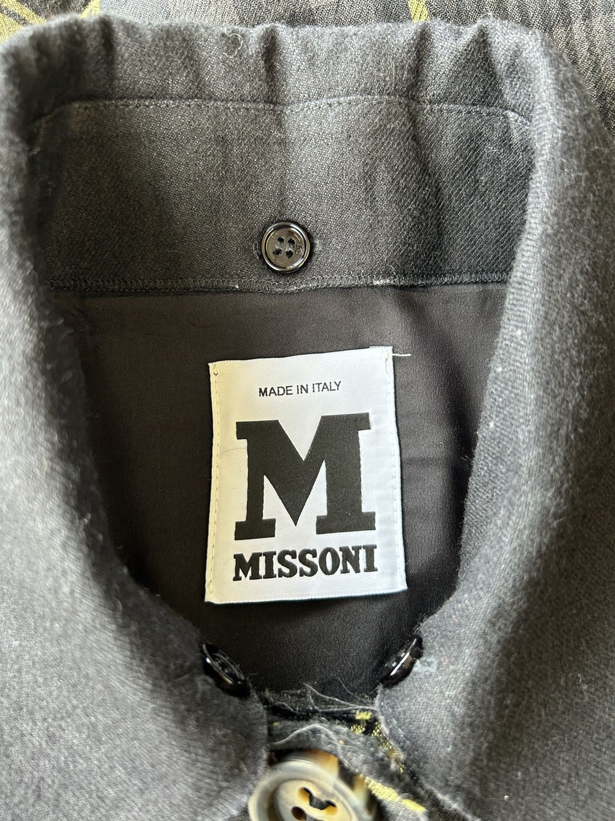 Missoni Missoni Virgin Wool Checkered Long Coat Size US S / EU 44-46 / 1 - 10 Thumbnail