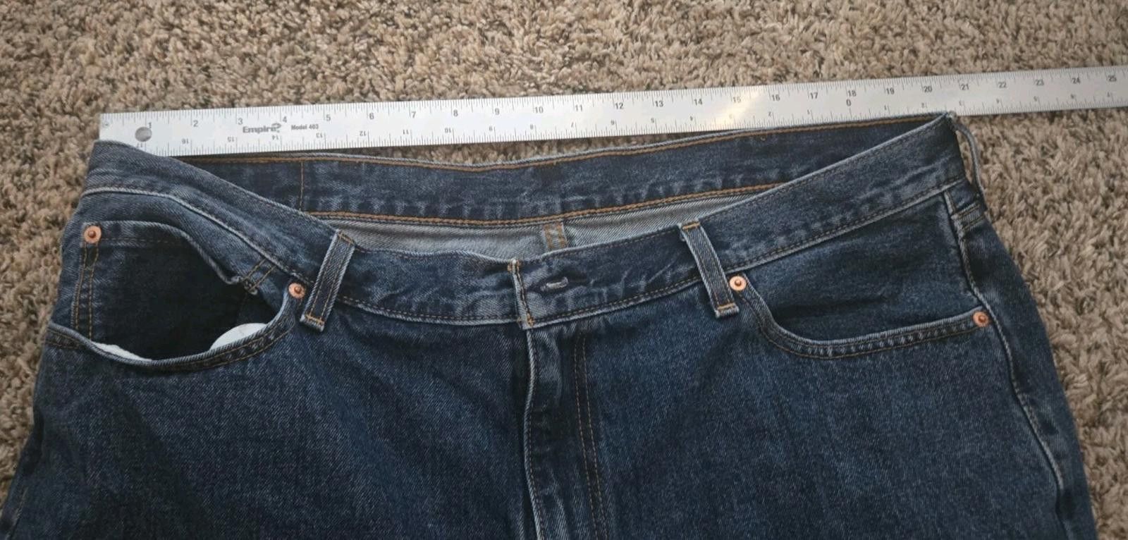 Levi's Levis 501 Original Fit Med Wash Denim Blue Jeans W40 x L30 Size US 40 / EU 56 - 11 Thumbnail