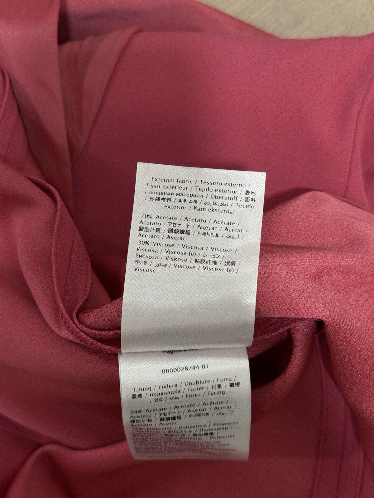RED Valentino DDP Red Valentino Pink Blazer Acetate Viscose Jacket Size M / US 6-8 / IT 42-44 - 14 Thumbnail