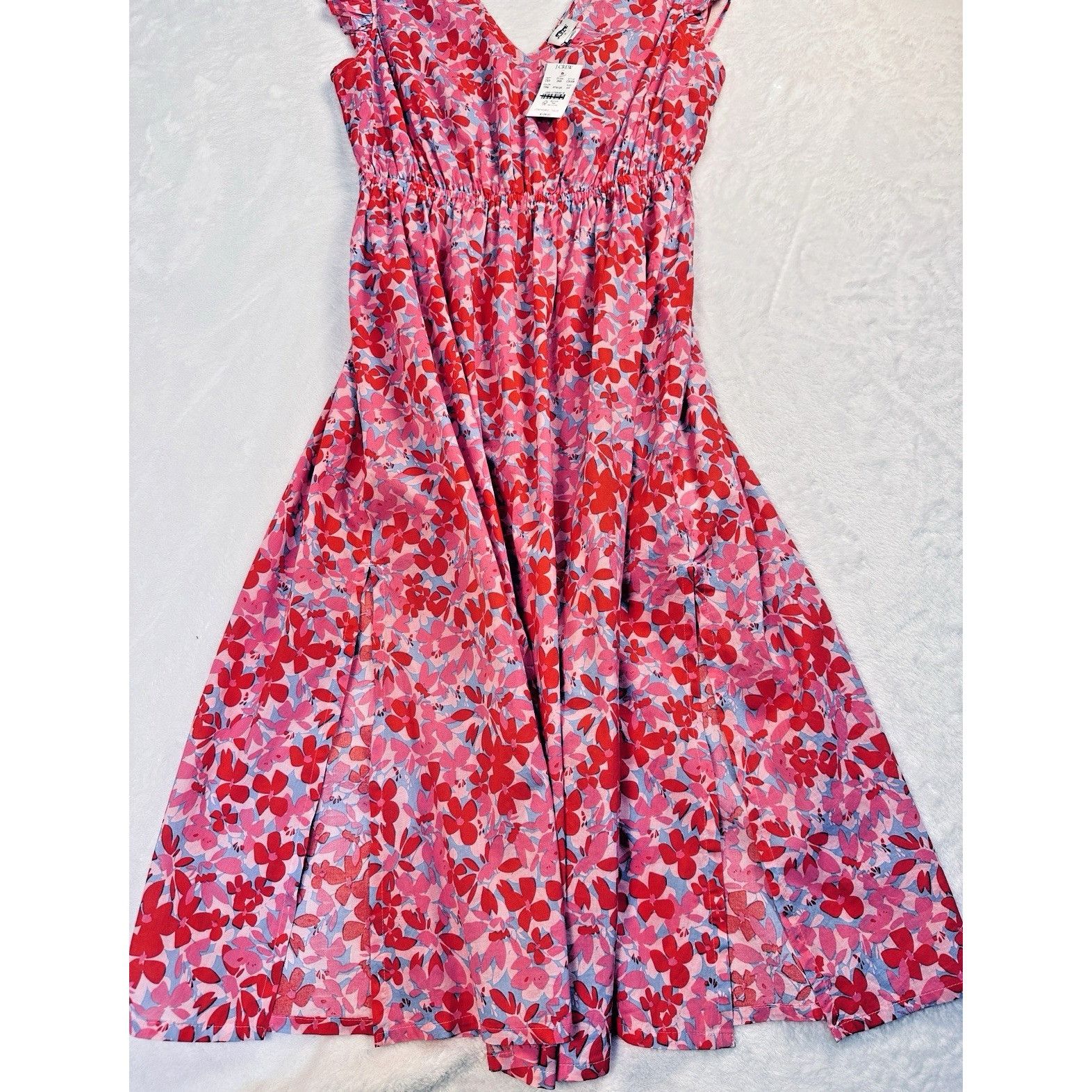 J.Crew J.Crew Tie-Back Floral Midi Beach Dress Sz XS Tropical Pink Size XS / US 0-2 / IT 36-38 - 11 Thumbnail