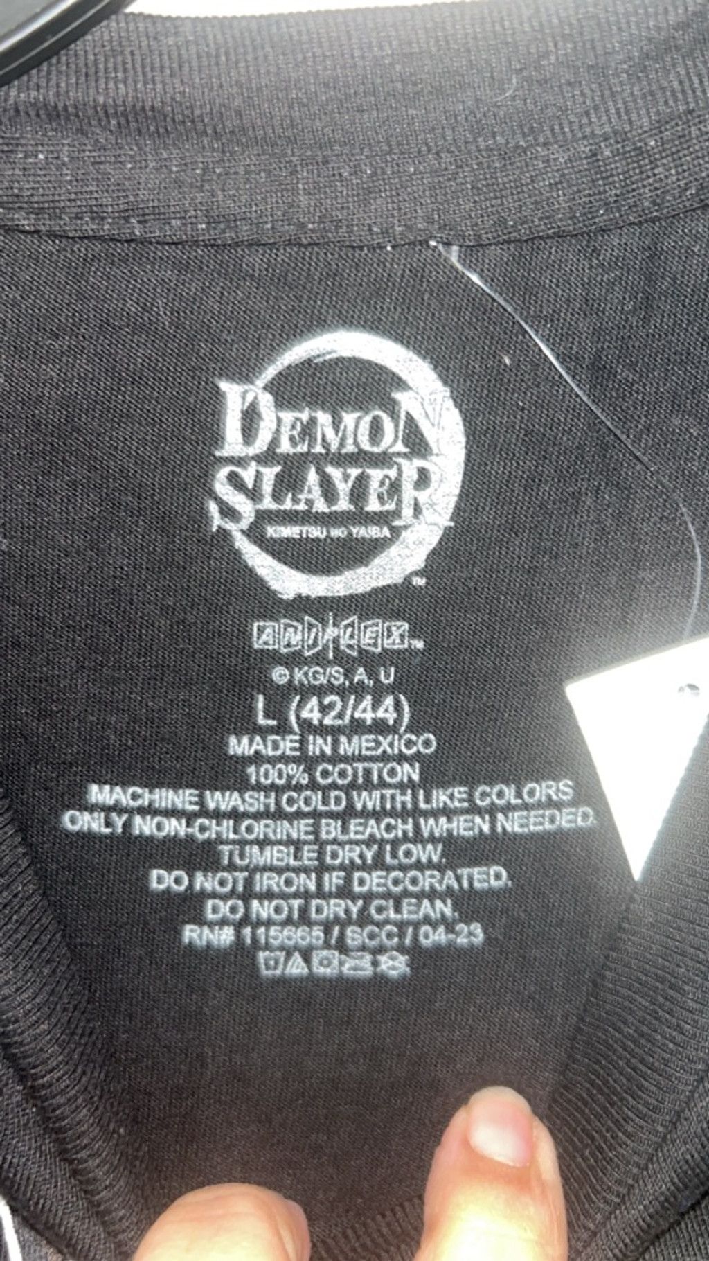 Other Men's Demon Slayer Black Short Sleeve Tee L Size US L / EU 52-54 / 3 - 3 Thumbnail