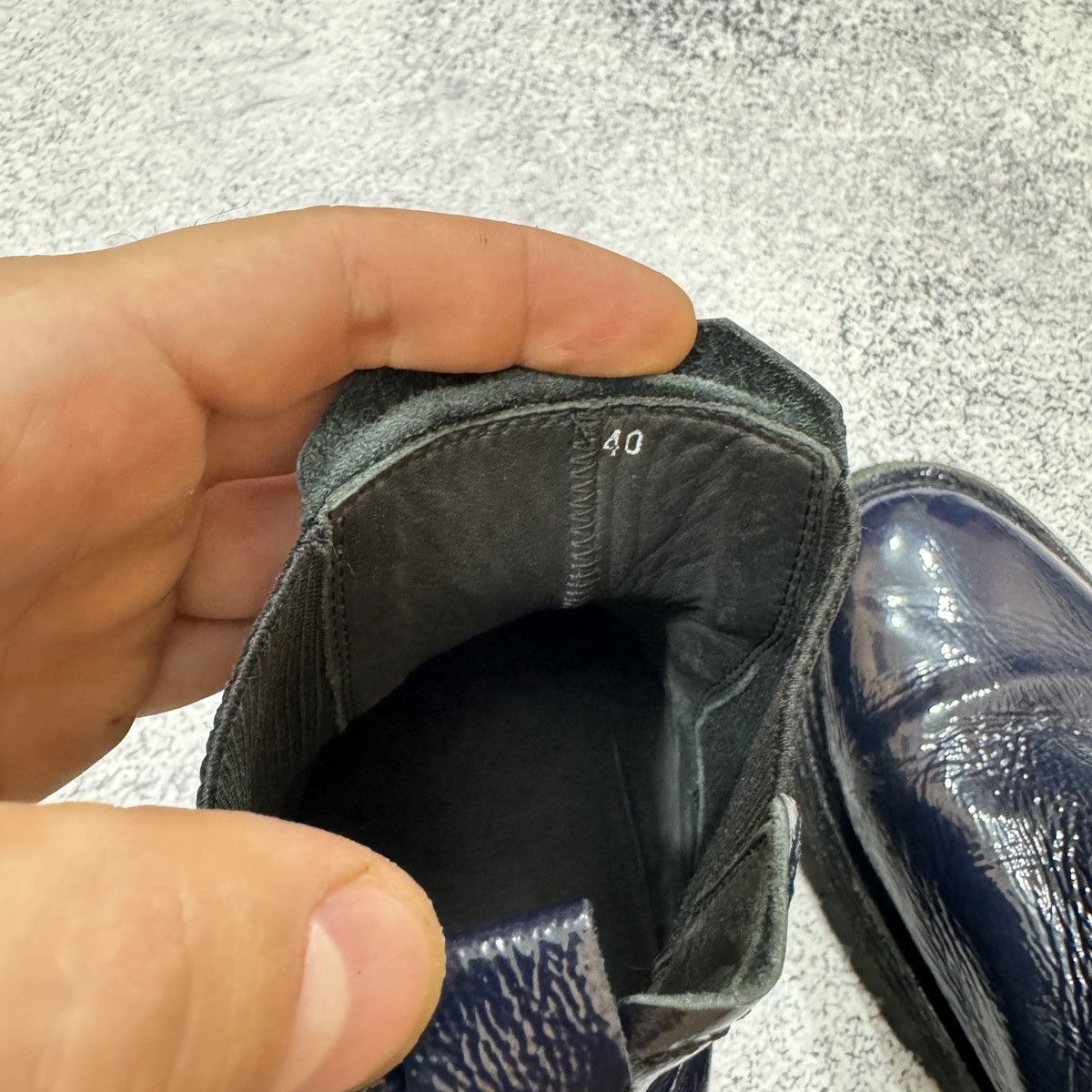 Designer × Handmade × MoMA Moma Mens Chelsea Boots Patent Leather US8 UK7 26cm Size US 8 / EU 41 - 13 Thumbnail