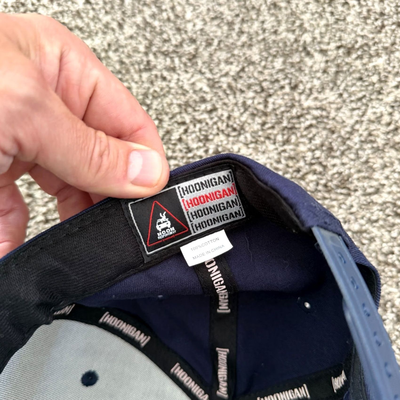 Vintage Hoonigan Snapback Hat Sensor Bar Ken Block Adjustable Cap Blue Racing Mens One Size Baseball Cap Size ONE SIZE - 6 Thumbnail