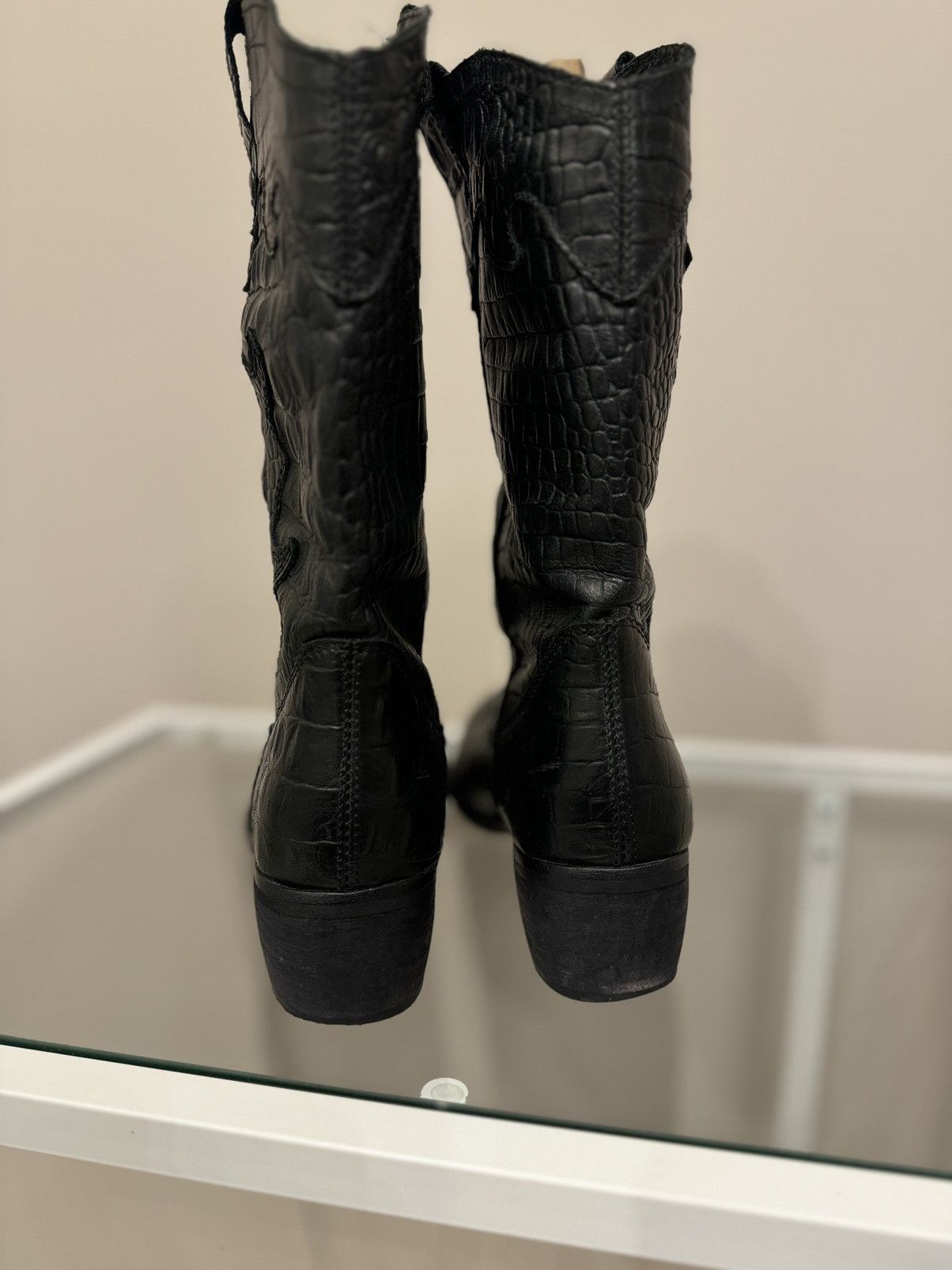 Leather Kozaki leather boots black PS Poelman Size US 6 / IT 36 - 4 Thumbnail