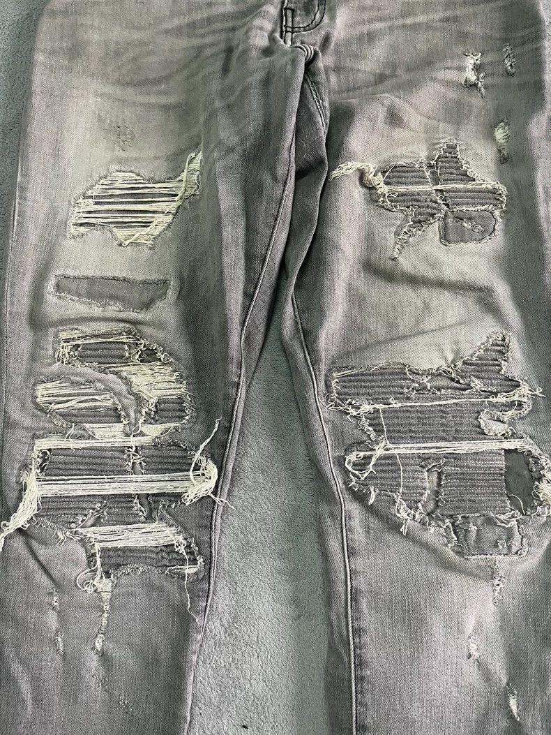 Amiri Amiri16og gray patchwork destruction genuine 2503-Nextarrow Size US 33 - 2 Thumbnail