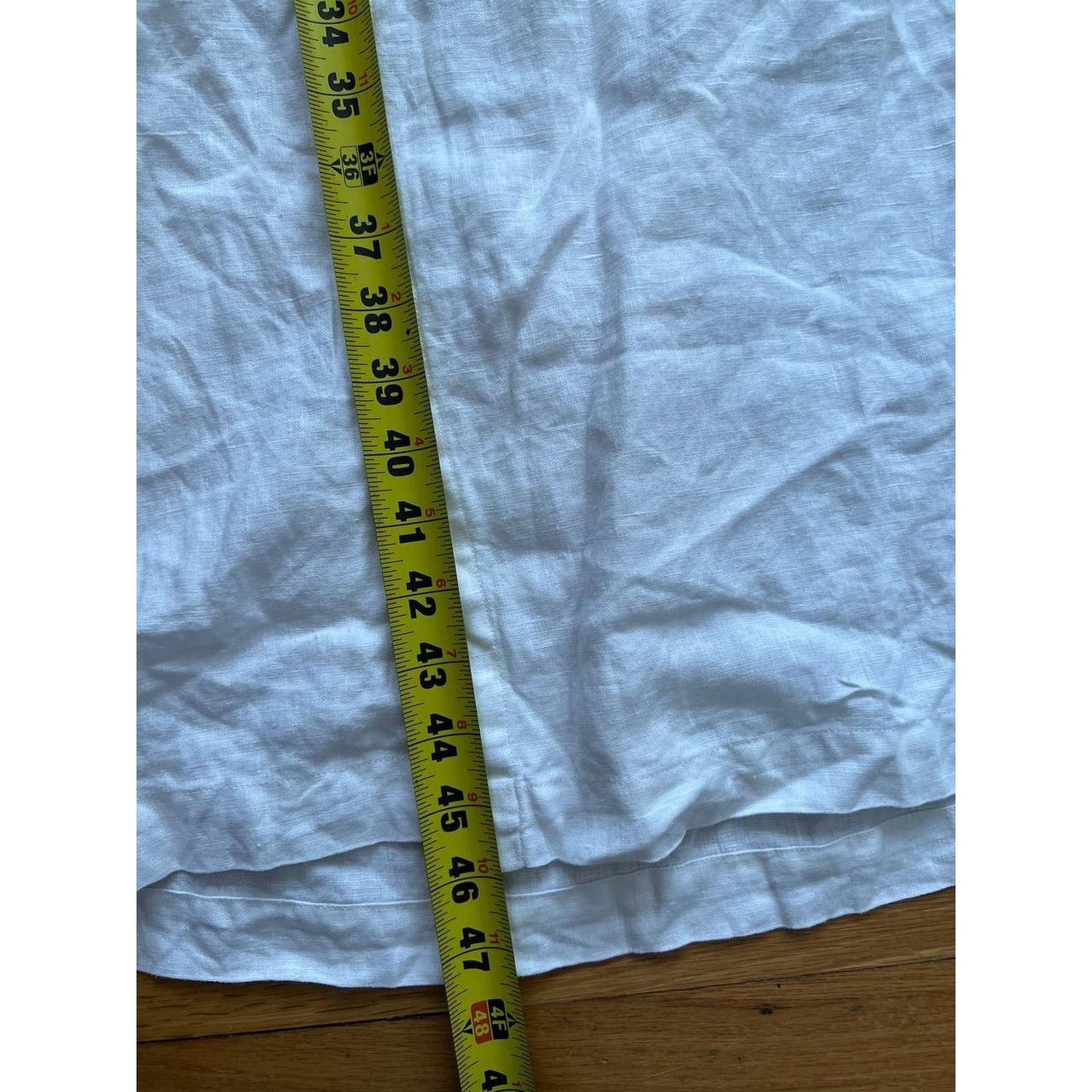 Free People Free People Short Sleeve Linen Midi Dress White S A003146 Size S / US 4 / IT 40 - 5 Thumbnail