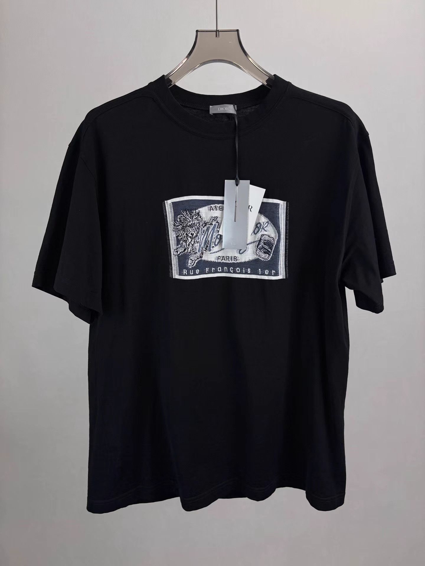 Dior DIOR Black Stamp Slogan Short Sleeve K1 Size US XXL / EU 58 / 5 - 1 Thumbnail