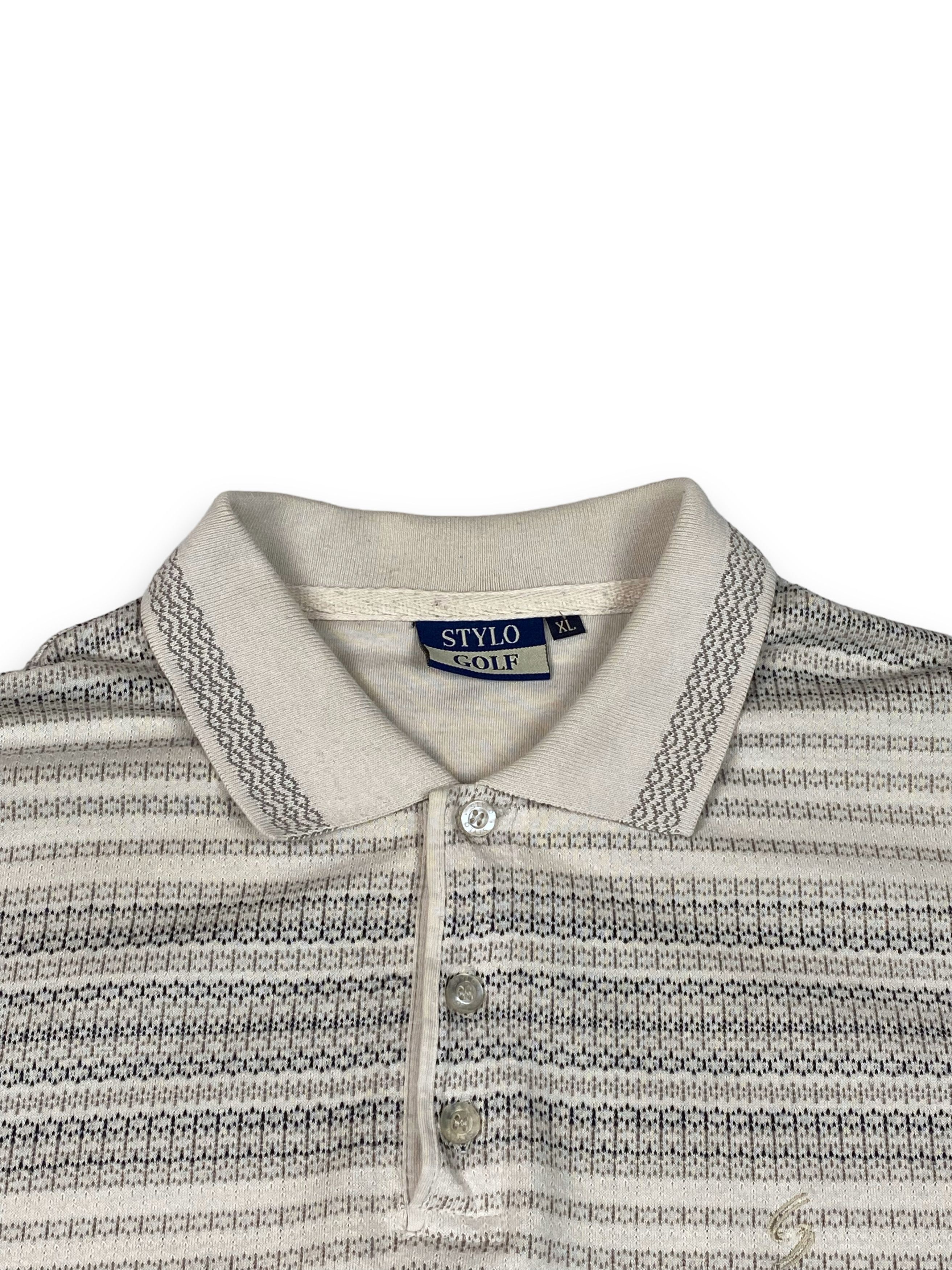 Vintage 90s Vintage STYLO GOLF Oldmoney Style Polo Shirt M714 Size US L / EU 52-54 / 3 - 6 Thumbnail