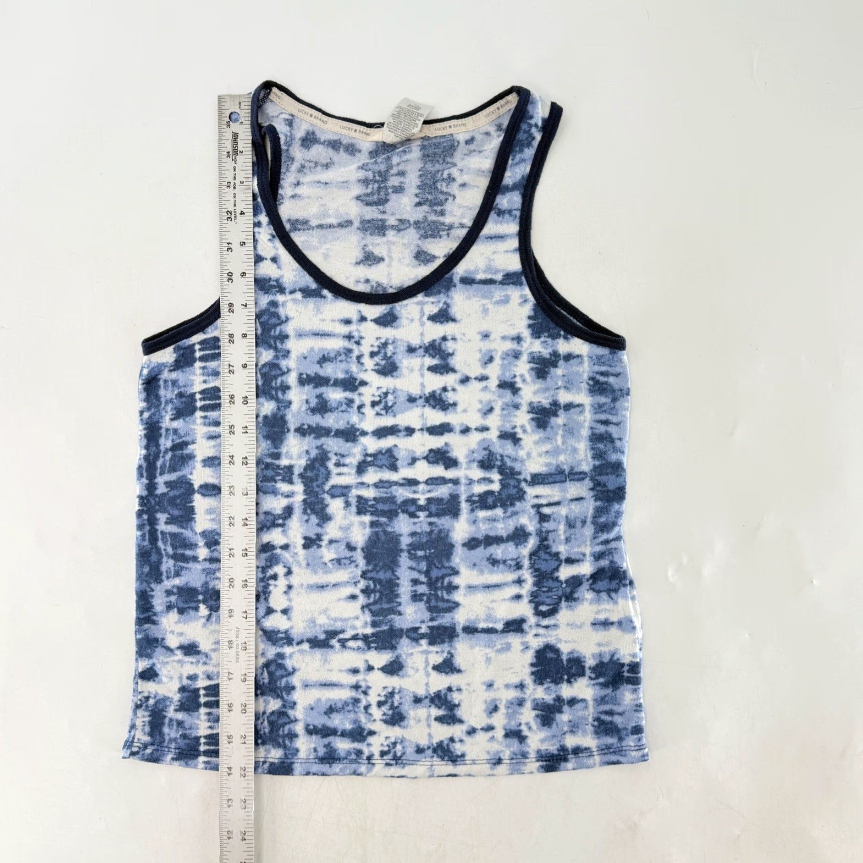 Lucky Brand Lucky Brand Women's Tank Top Blue Tie Dye Sleeveless Scoop Neck Casual Summer S Size S / US 4 / IT 40 - 6 Thumbnail