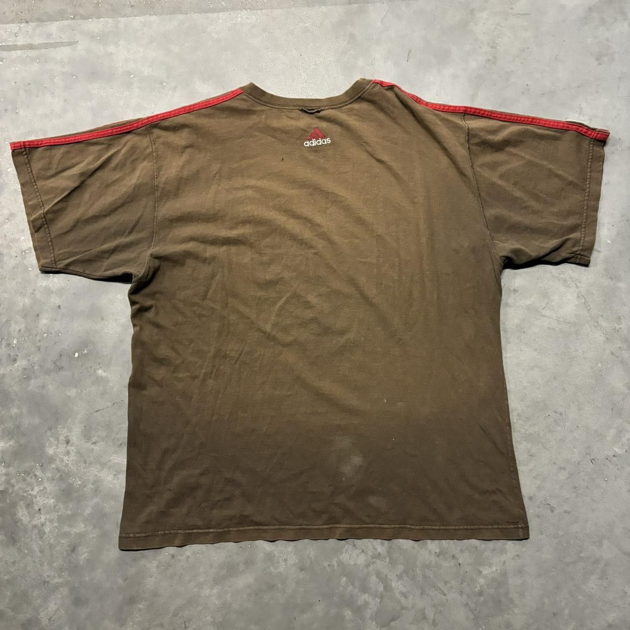 Adidas × NFL × Vintage Crazy Vintage 90s Faded Brown Adidas Tampa Bay NFL Essential Tee! Size US XL / EU 56 / 4 - 5 Thumbnail