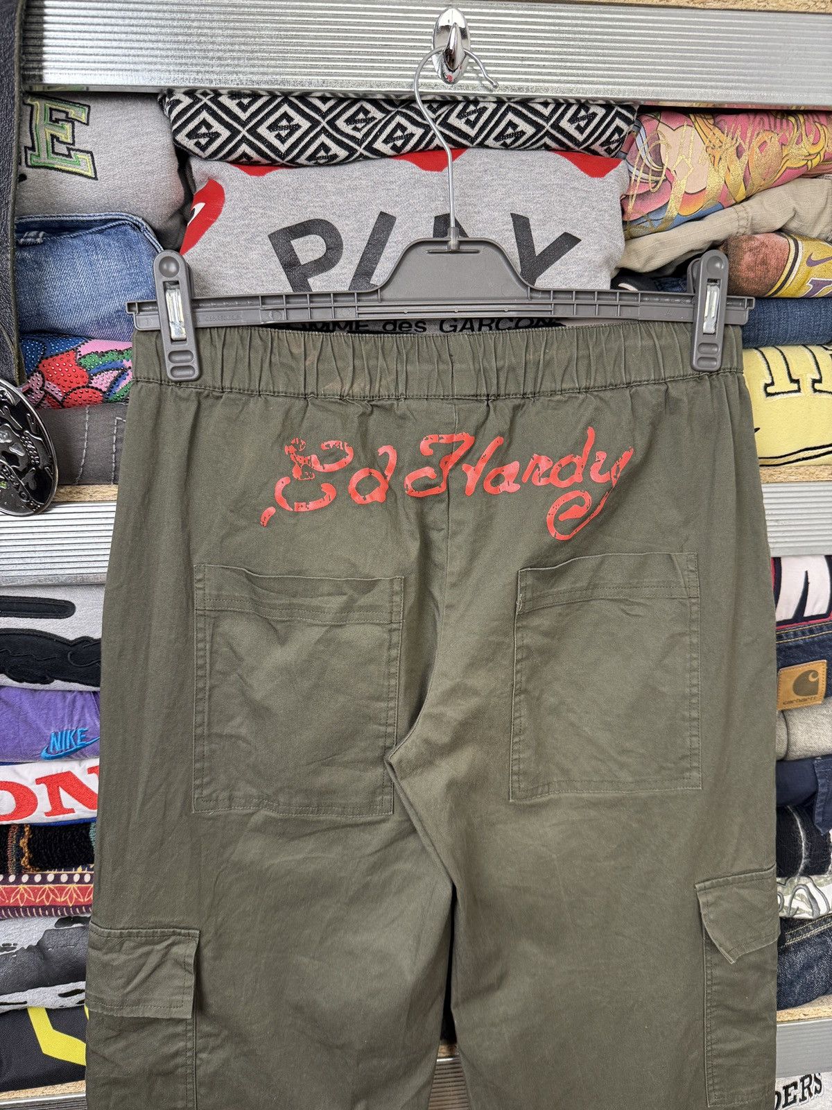 Christian Audigier Ed Hardy Cargo Pants Baggy joggers big Logo Drill Size US 32 / EU 48 - 9 Thumbnail