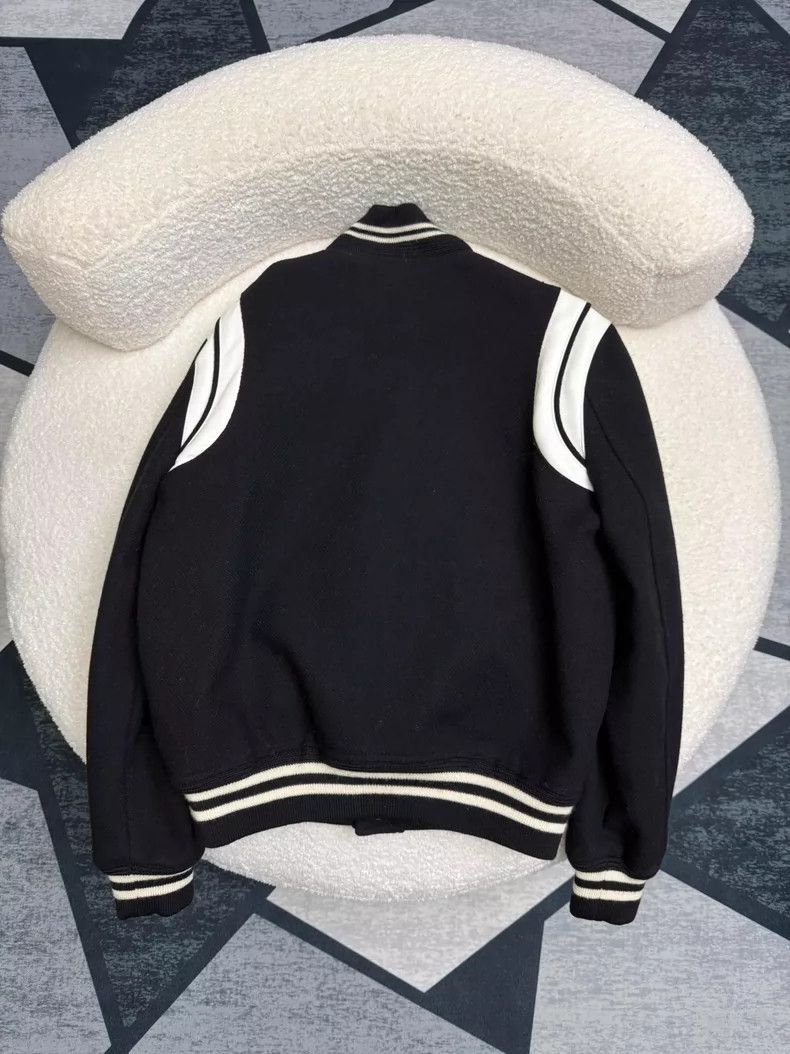 Saint Laurent Paris Saint Laurent Paris Black and white Teddy jacket Nextarrow Size US S / EU 44-46 / 1 - 2 Thumbnail