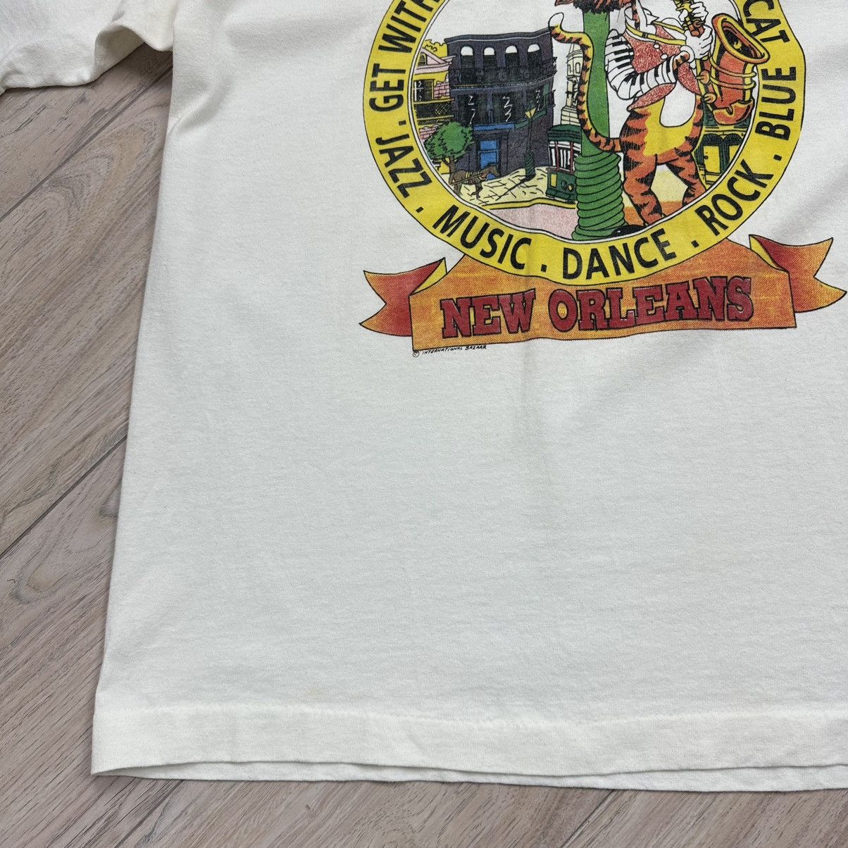 Band Tees Vintage 90s Single Stitch French Quarter New Orleans T-shirt Size US XL / EU 56 / 4 - 6 Thumbnail