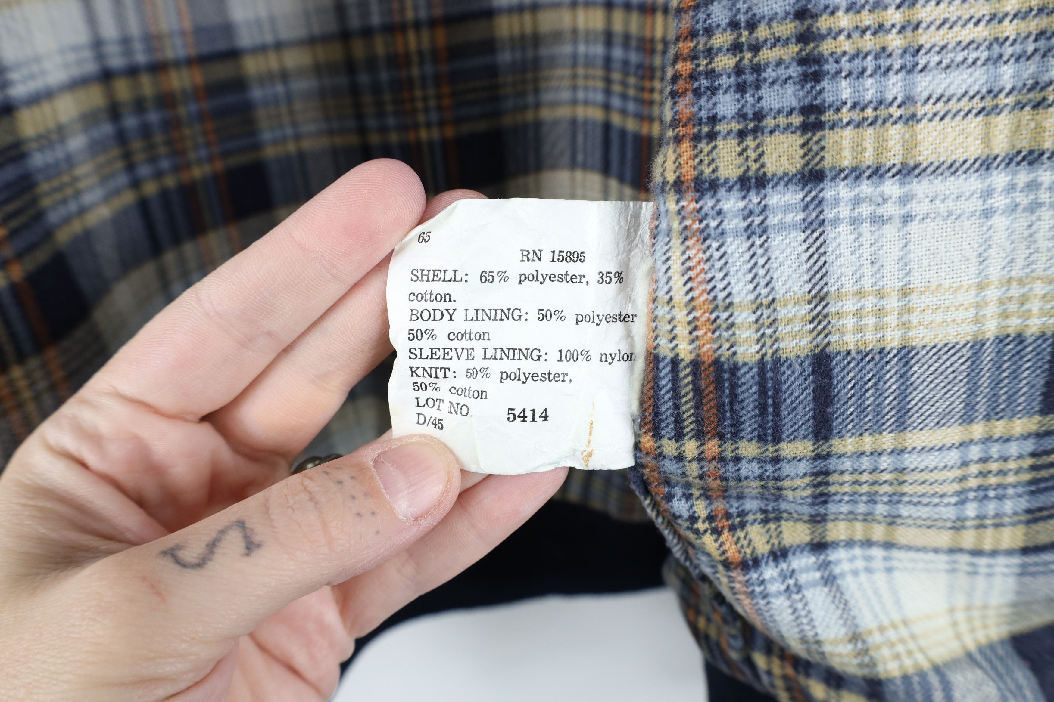 Vintage Vintage 60s 70s Streetwear Flannel Lined Cafe Bomber Jacket Size US L / EU 52-54 / 3 - 10 Thumbnail