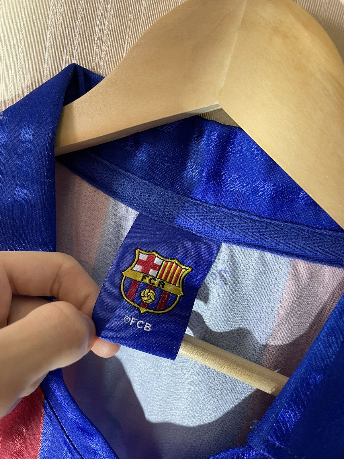 Vintage Barcelona score draw retro jersey vintage Size US M / EU 48-50 / 2 - 8 Thumbnail