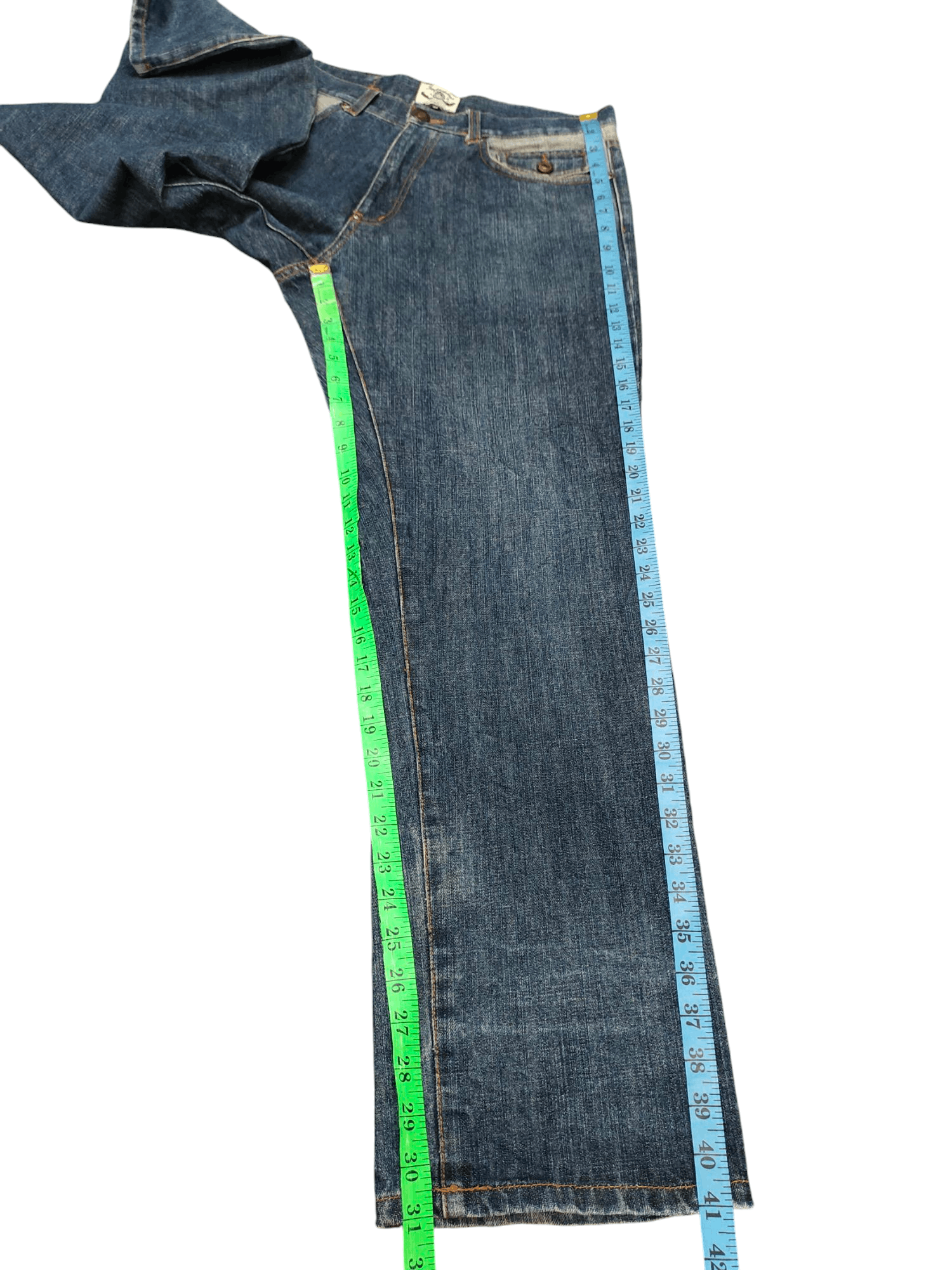 Comme des Garcons × Undercover Vintage Y2k Impactxone Japan Tribal Paisley Pocket Jeans Size US 33 - 15 Thumbnail