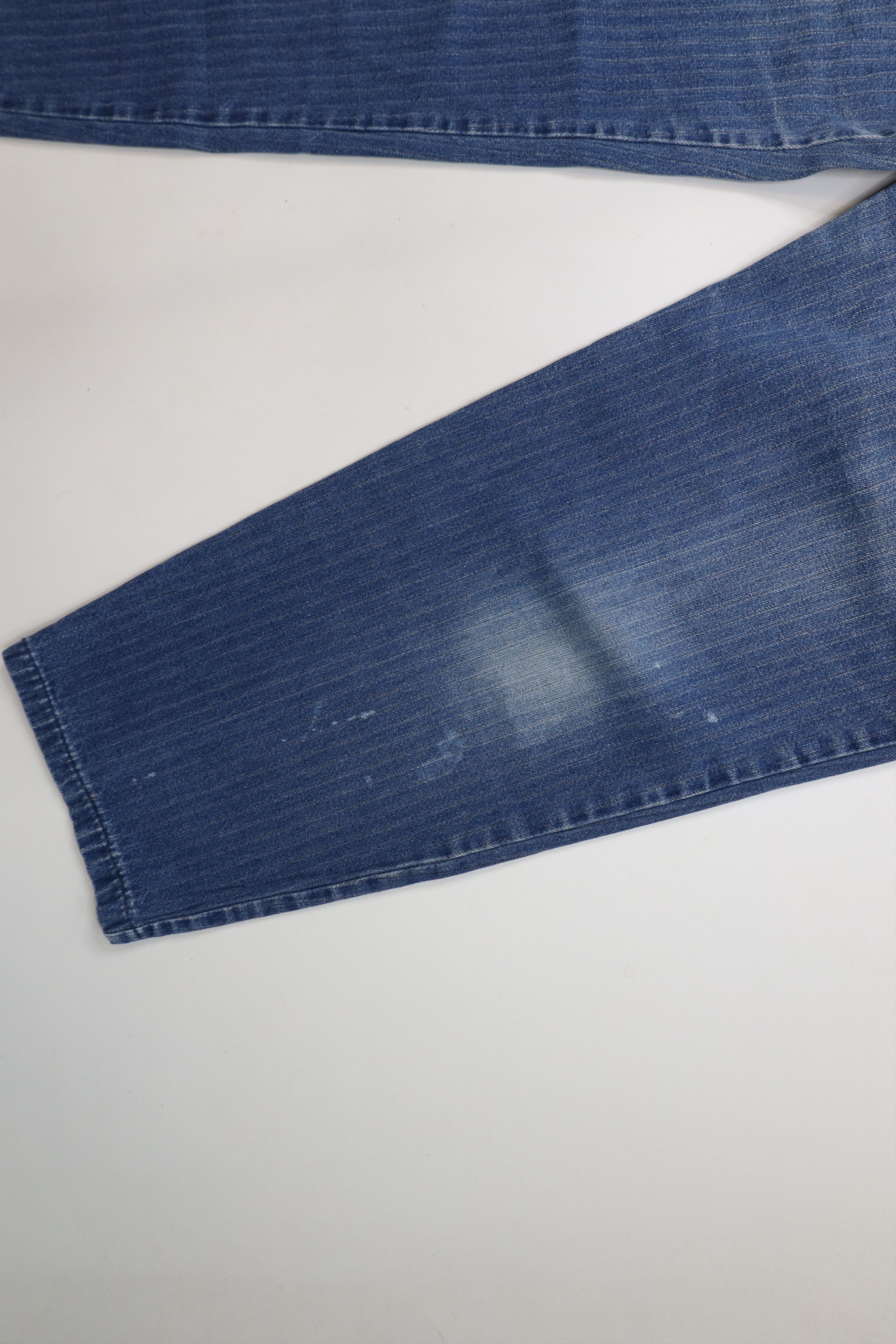 Lee × Vintage Vintage 90s Lee Relaxed Fit Tapered Leg Denim Jeans Striped Size 28" / US 6 / IT 42 - 6 Thumbnail