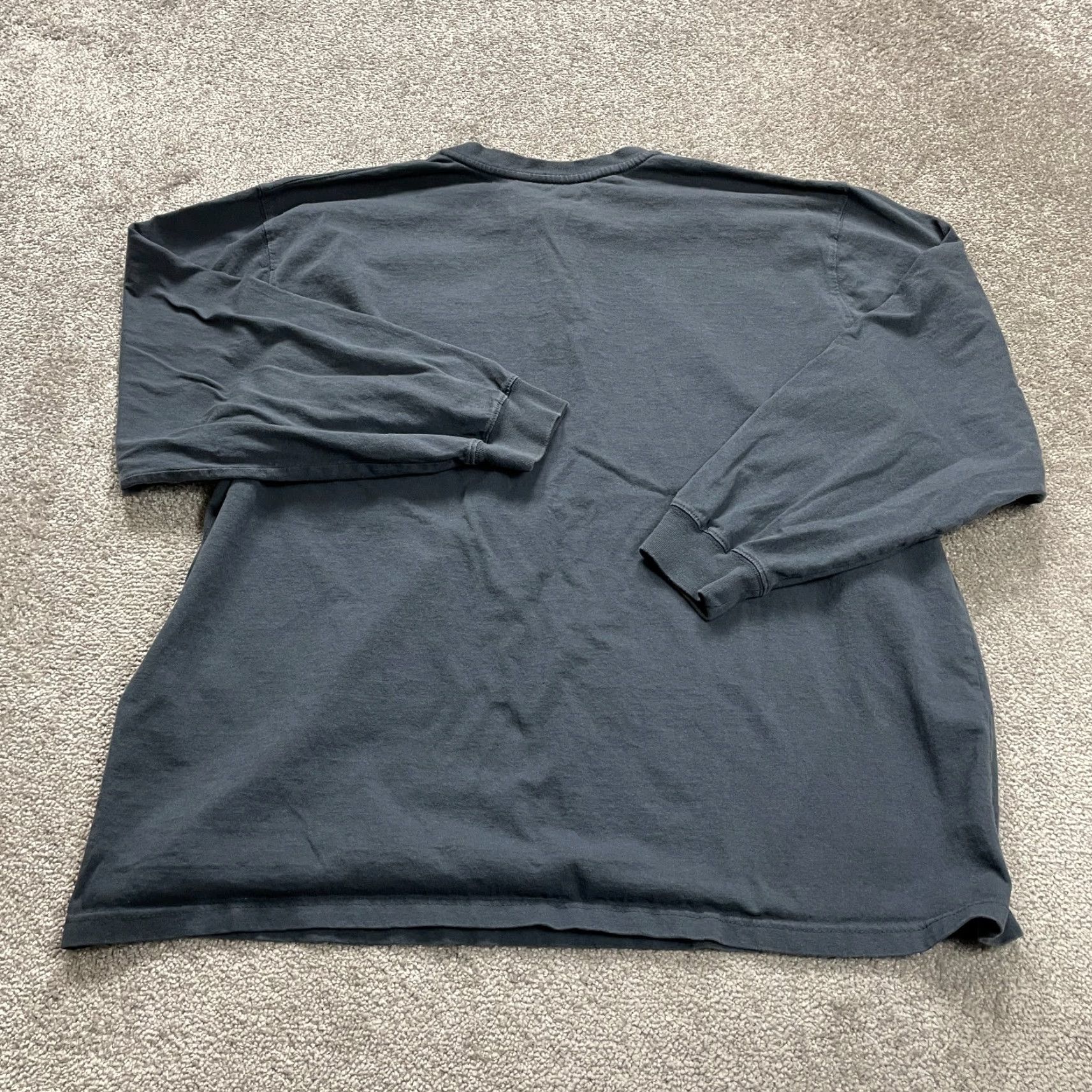 Carhartt VINTAGE Carhartt K128 Regular T-Shirt Mens 2XL Blue Crew Neck Pocket Tee Long Sleeve Casual Size US XXL / EU 58 / 5 - 2 Thumbnail