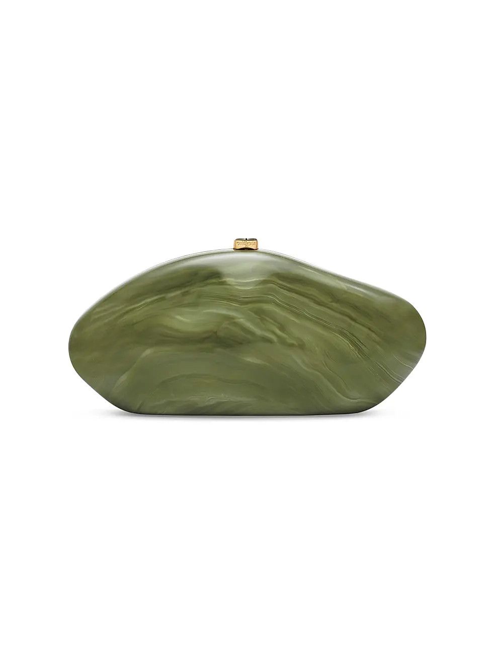 Cult Gaia os11x0326 Size: OS / The Caldera Oval Clutch in Green Size ONE SIZE - 1 Thumbnail