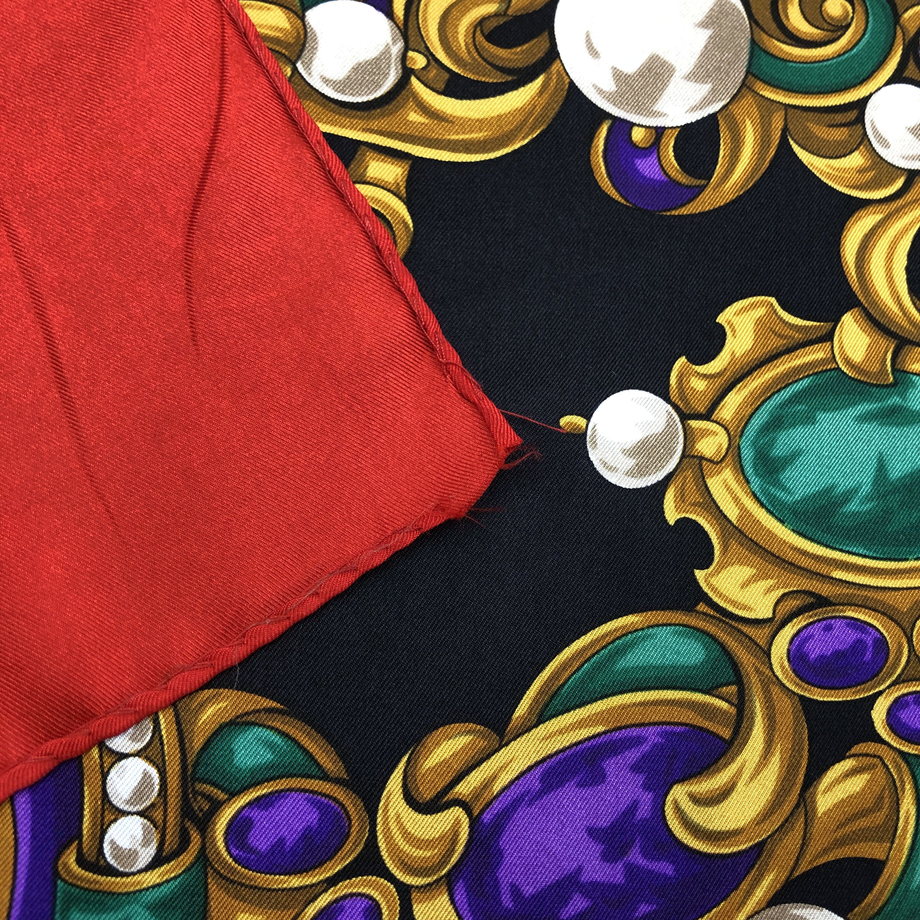 Chopard × Vintage Vintage Chopard SILK Scarf Twill Stole Wraps Scarves Size ONE SIZE - 17 Thumbnail