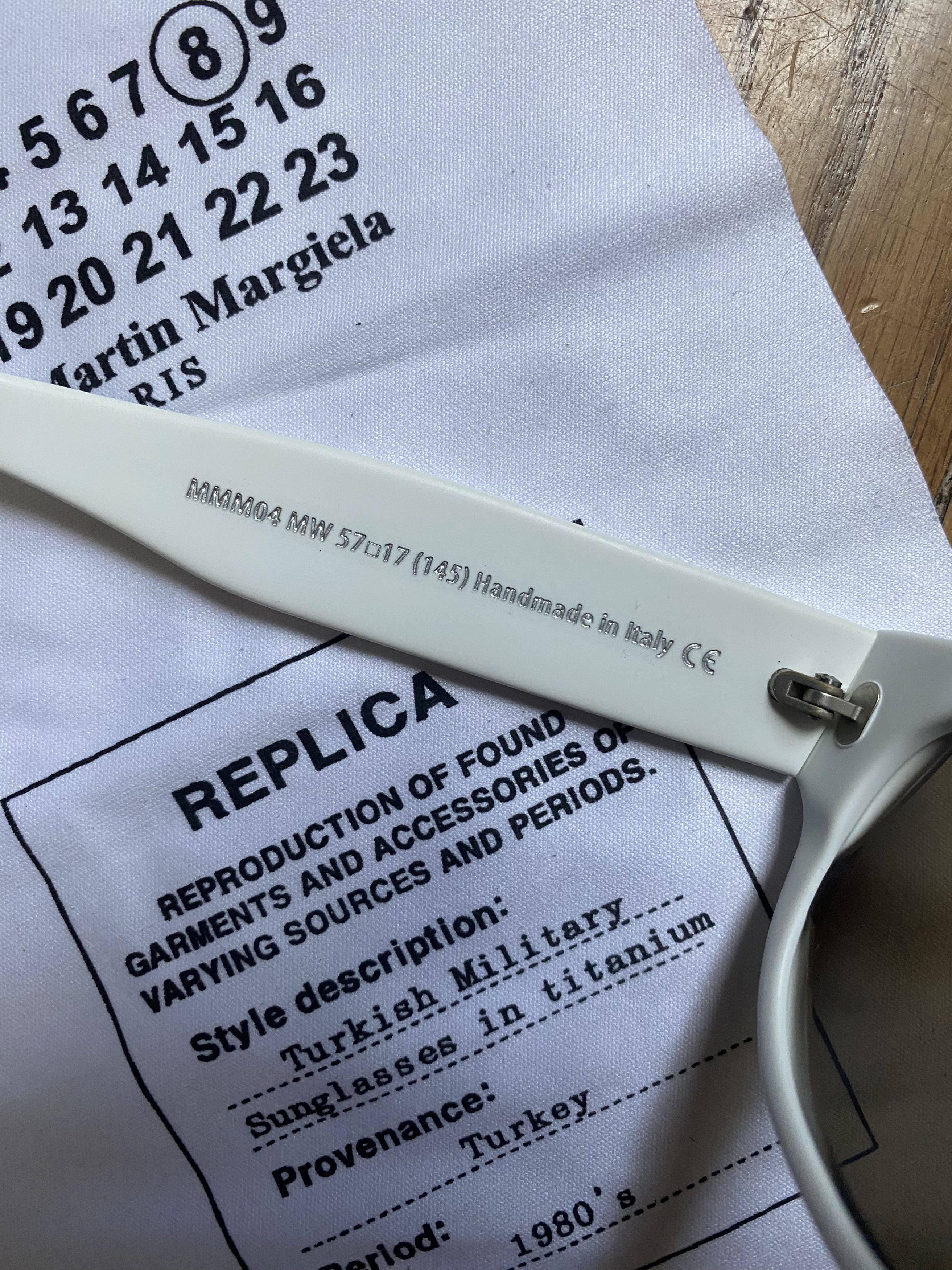 Maison Margiela MAISON MARTIN MARGIELA SUNGLASSES REPLICA Size ONE SIZE - 5 Thumbnail