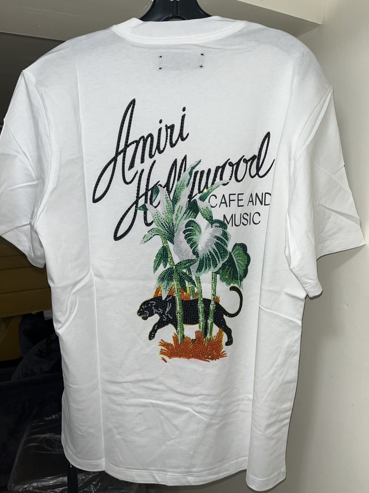 Amiri Amiri Crystal Hollywood Tee Sz L Size US L / EU 52-54 / 3 - 13 Thumbnail