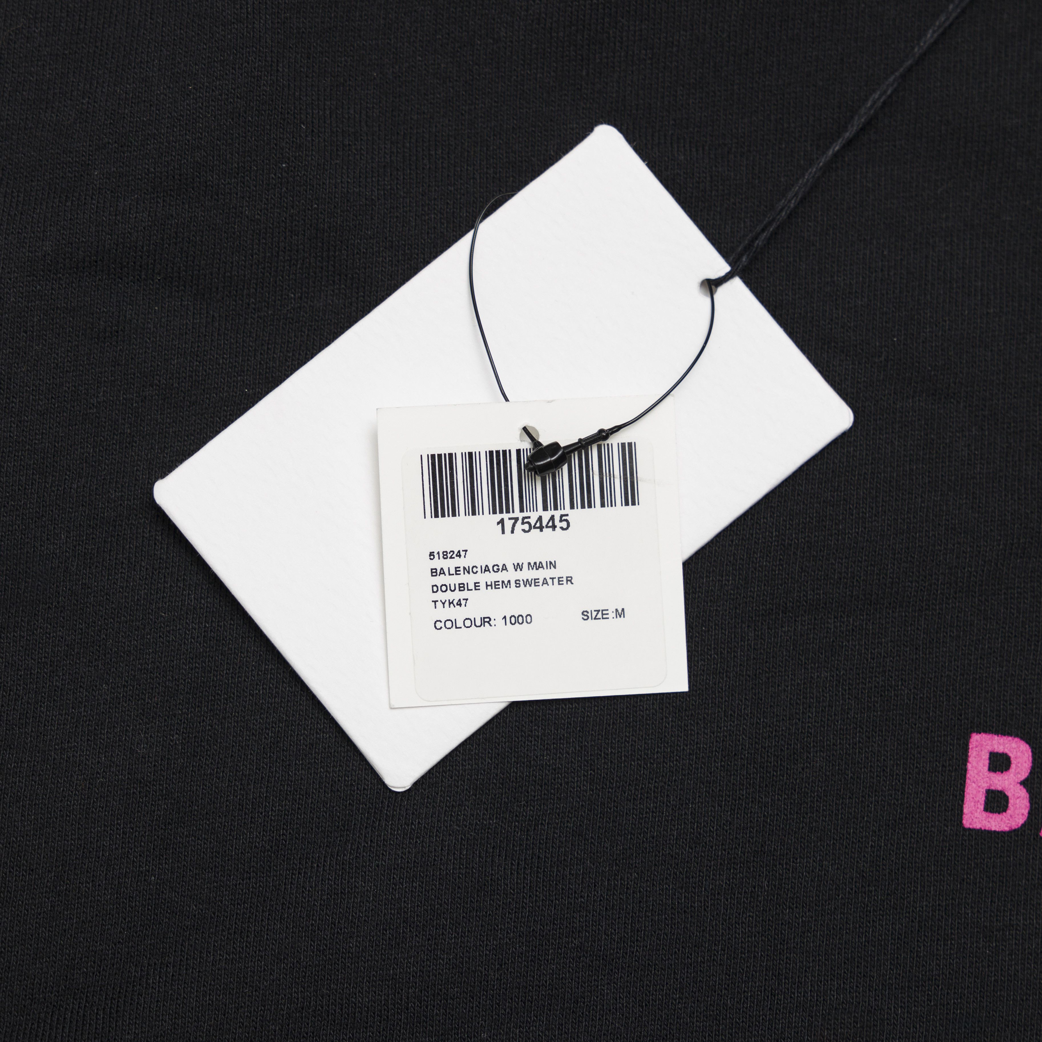 Balenciaga BNWT BALENCIAGA *Rare* NEW LOGO OUT NOW DOUBLE HEM SWEATER Size US M / EU 48-50 / 2 - 7 Thumbnail