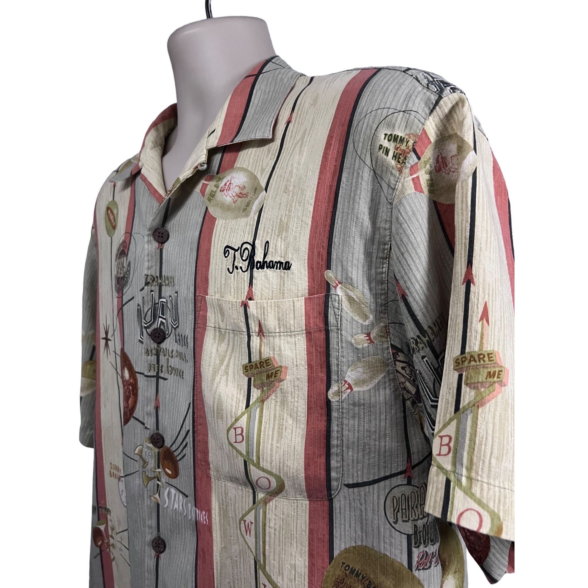 Tommy Bahama Tommy Bahama Retro Kitsche Silk Button Up Vintage Bowling Sh Size US M / EU 48-50 / 2 - 4 Thumbnail