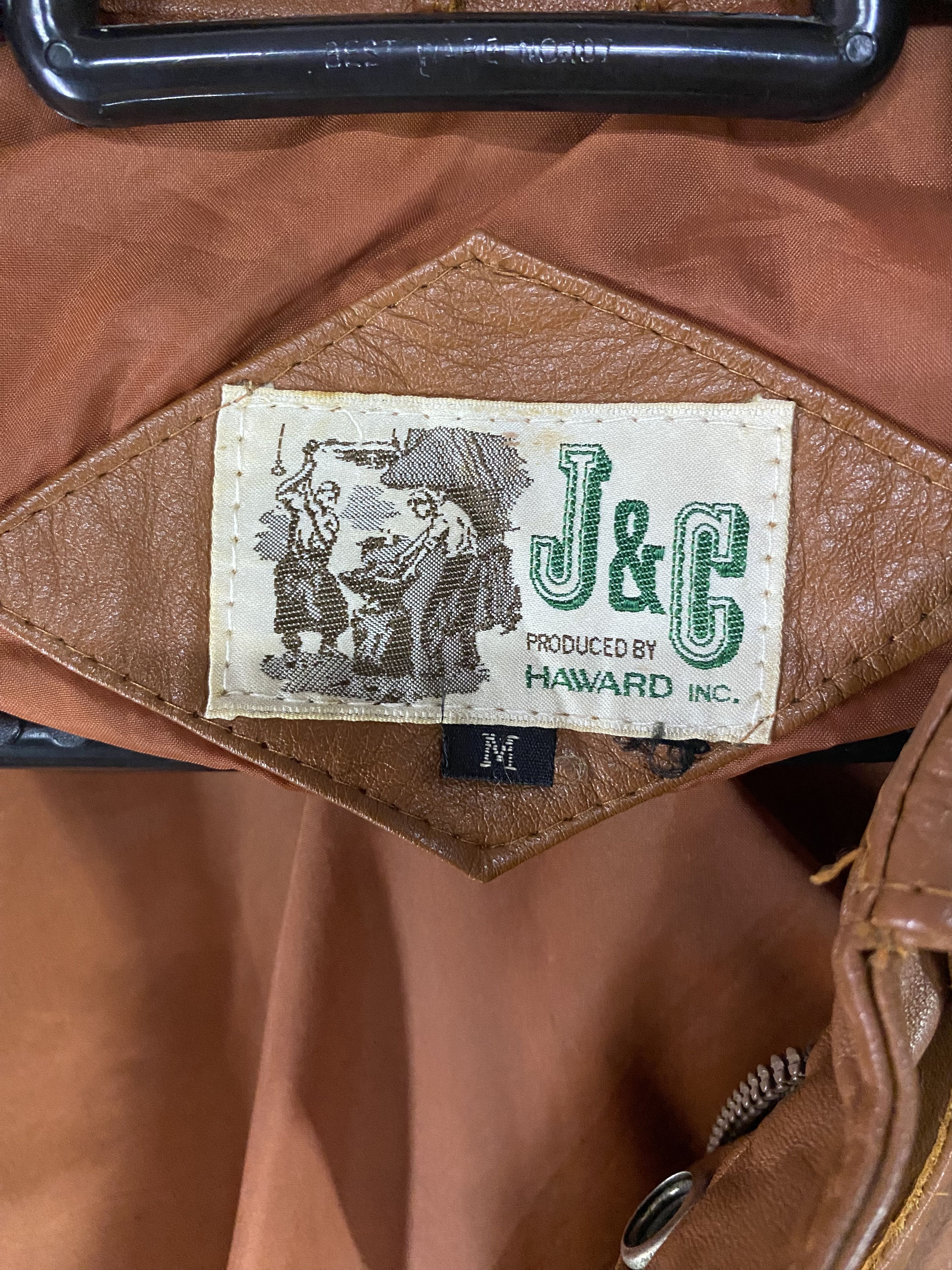 Leather 90s J&C Haward inc type A-2 style cowhide leather jacket Size US M / EU 48-50 / 2 - 8 Thumbnail