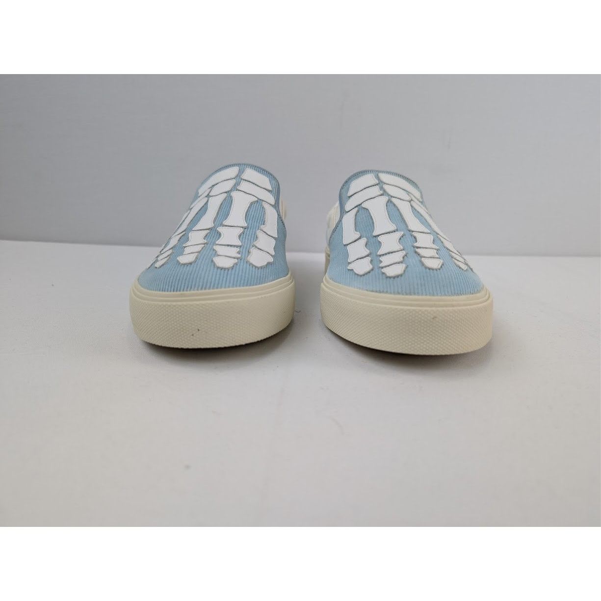 Amiri o1rshd1 Corduroy Skel Toe Slip On in Light Blue/White Size US 13 / EU 46 - 9 Thumbnail