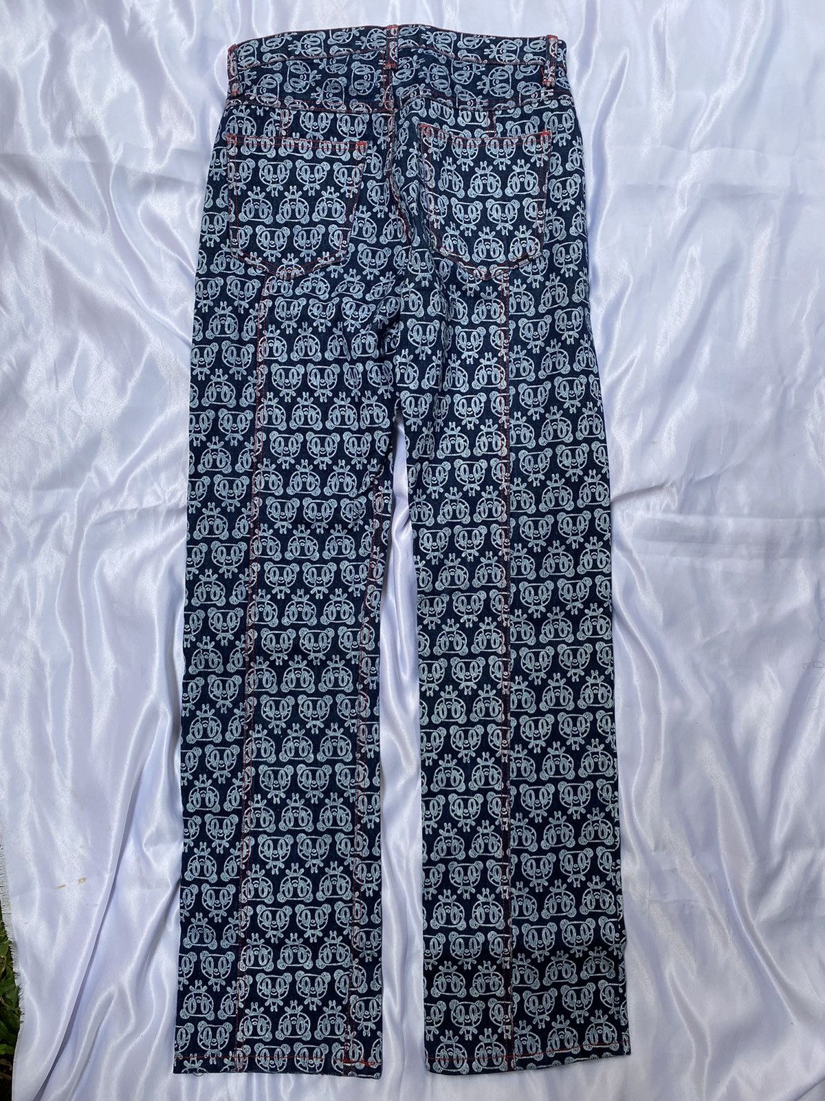 Other Rare Lover House Full Print Denim Pants Size US 27 - 9 Thumbnail