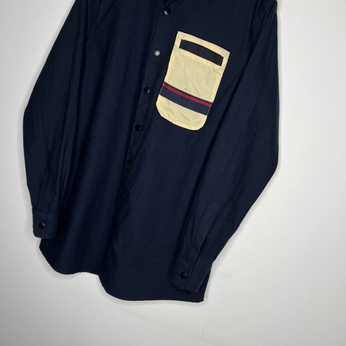 Designer × Japanese Brand LYPH Live Young Play Hard Over Shirt Pocket Navy Size US M / EU 48-50 / 2 - 2 Thumbnail