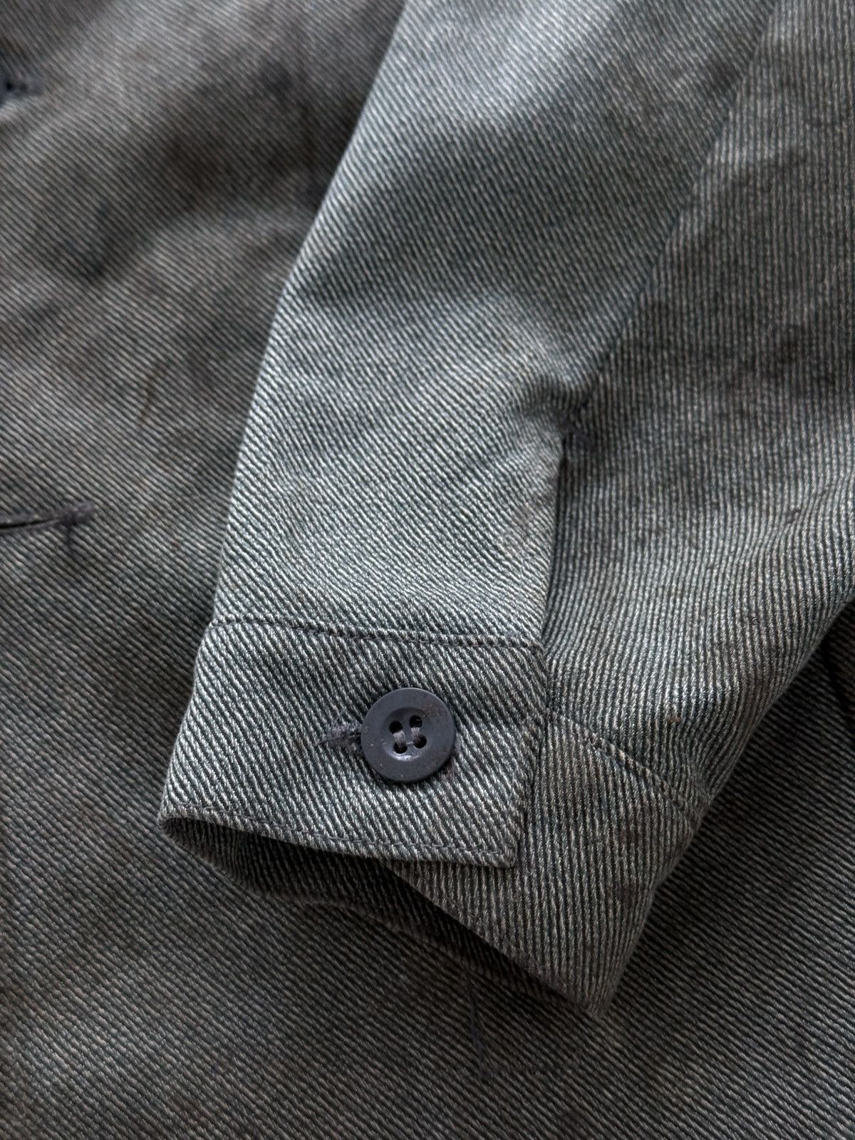 Le Laboureur Vintage 80s Swiss Thrashed Military Work Jacket Size US XL / EU 56 / 4 - 9 Thumbnail