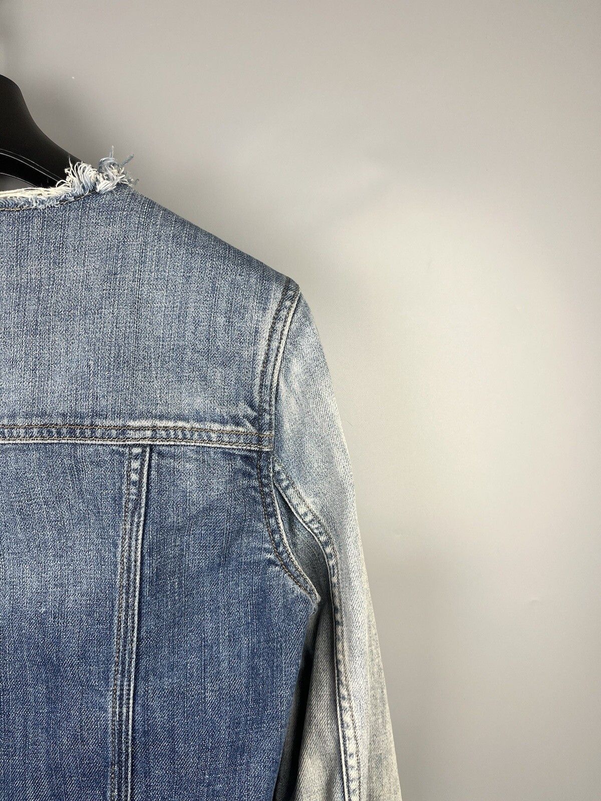 Allsaints Allsaints Womens Aya Denim Casual Jacket Size S / US 4 / IT 40 - 15 Thumbnail