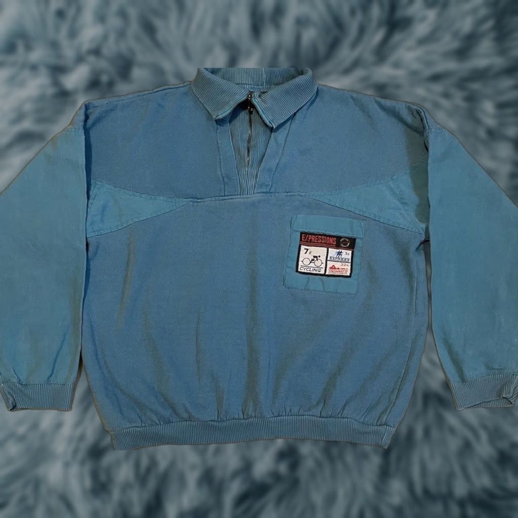 Fox Racing VINTAGE Racing Cycling Hoodie M Green 80s 1/4 Zip Boxy Fit Men Size US M / EU 48-50 / 2 - 1 Thumbnail