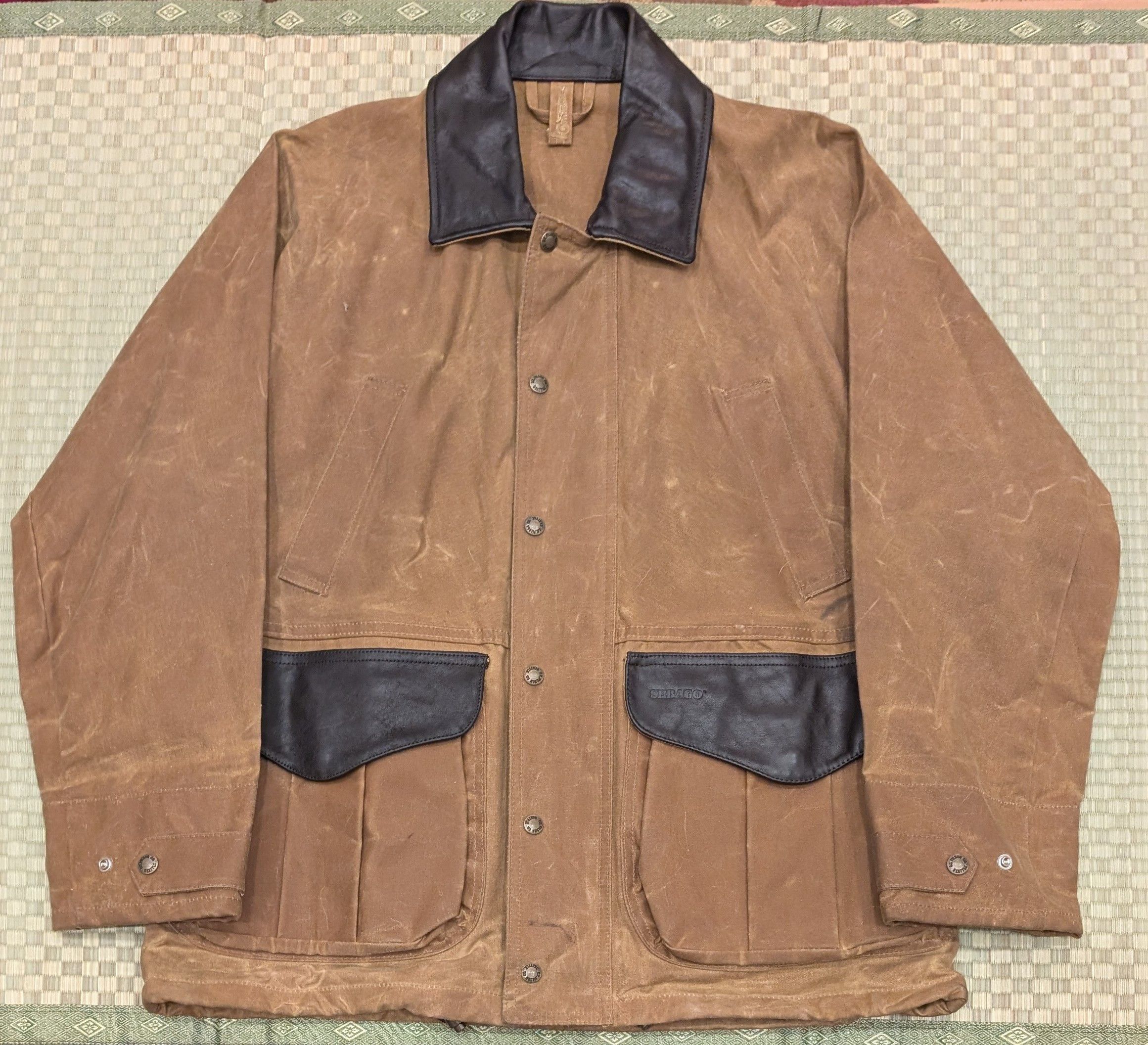 Filson × Sebago RARE Filson x Sebago Tin Cloth Waxed Jacket YKK Made in USA Size US M / EU 48-50 / 2 - 1 Thumbnail