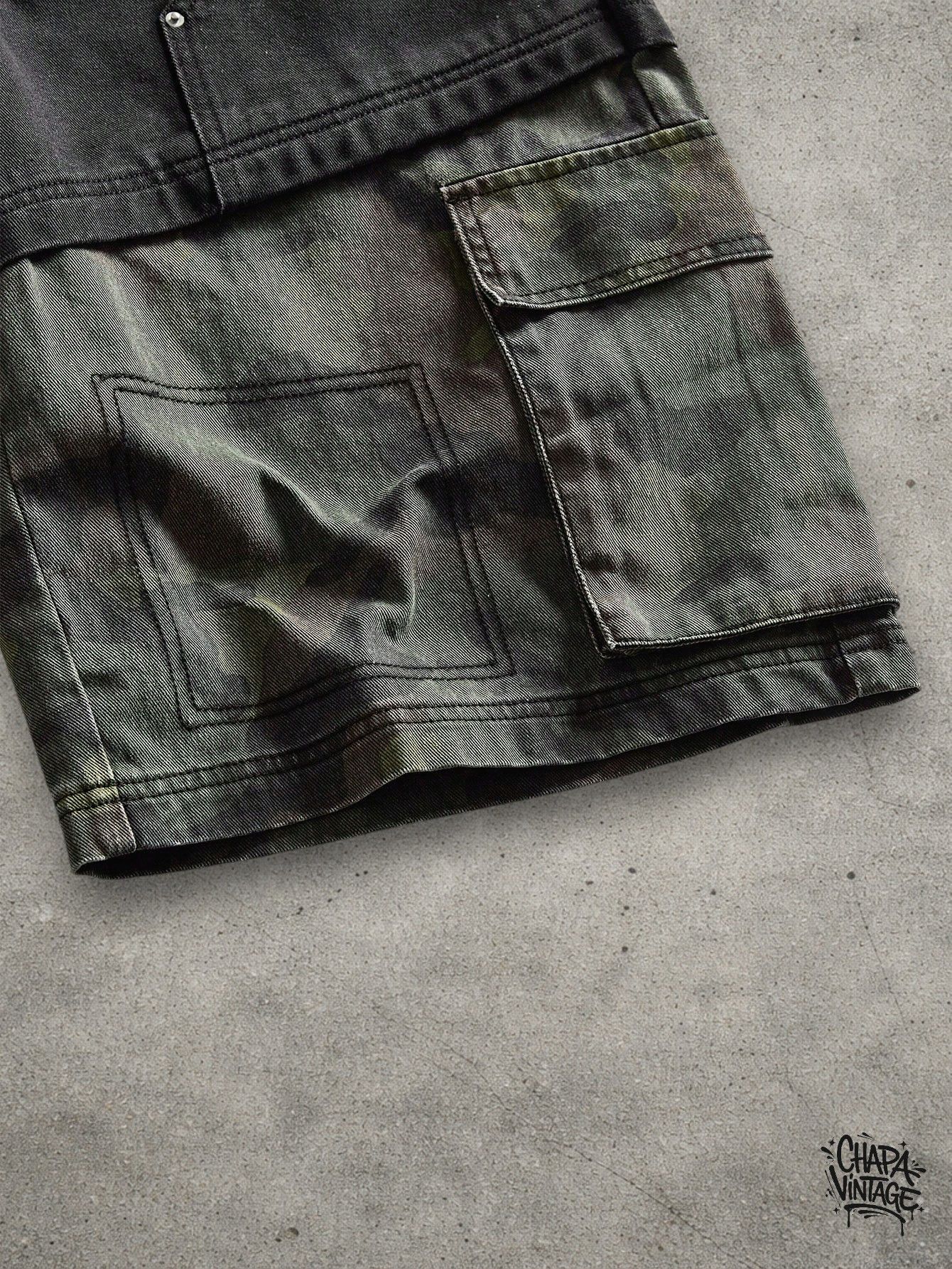 Japanese Brand Cargo gray jeans shorts Size US 32 / EU 48 - 4 Thumbnail